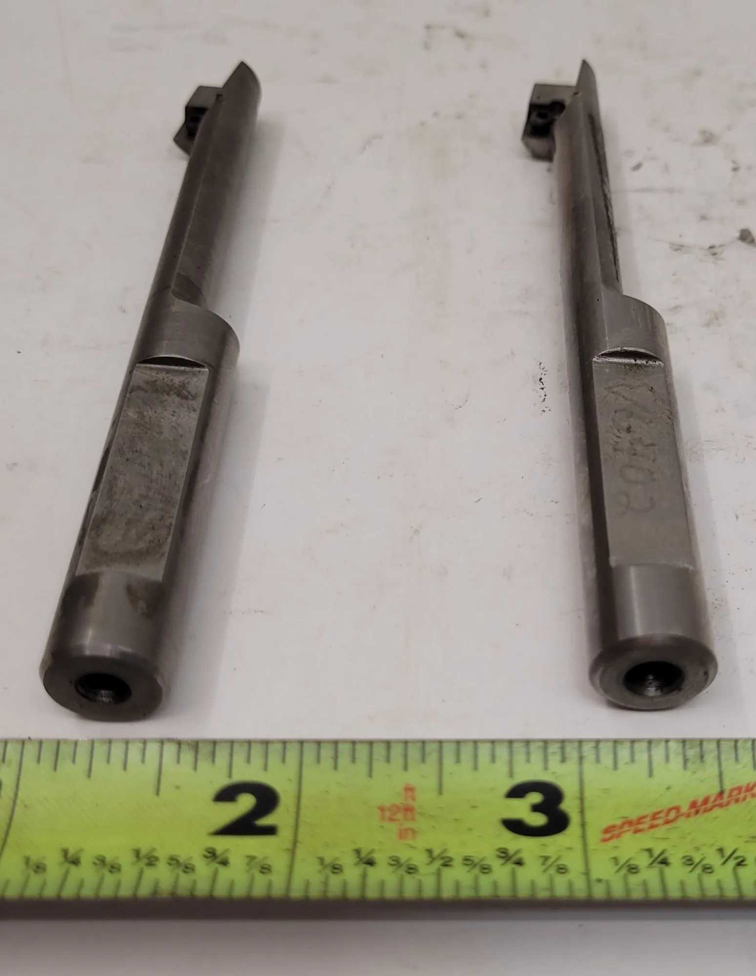 VERMONT INDEXABLE TOOLING CARBIDE INSERT TOOL V6102 (SET OF 2) 4.36" OAL, .5" SHANK DIA. - MACHINE TOOLING