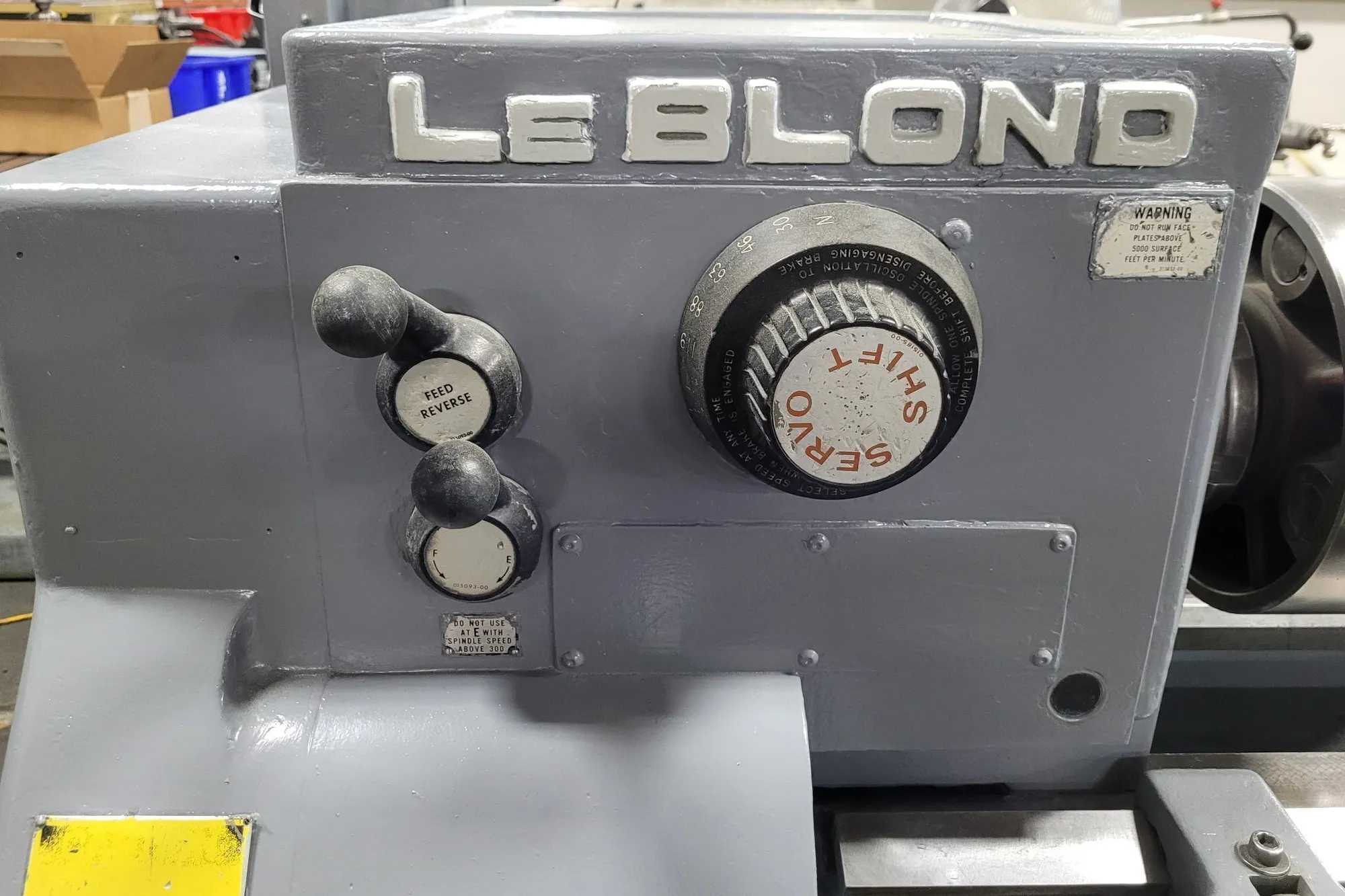 LEBLOND 15 REGAL ENGINE LATHE, 15" SWING, 3-7.5 HP MOTOR, 440V 3 PHASE POWER - MANUAL LATHES