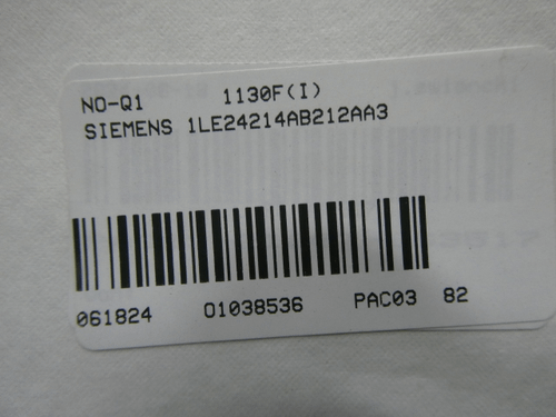 SKU 1038536 - SIEMENS 1LE24214AB212AA3 AC MOTOR 405T 3PH 100HP 1780RPM 460V-AC - AC MOTOR
