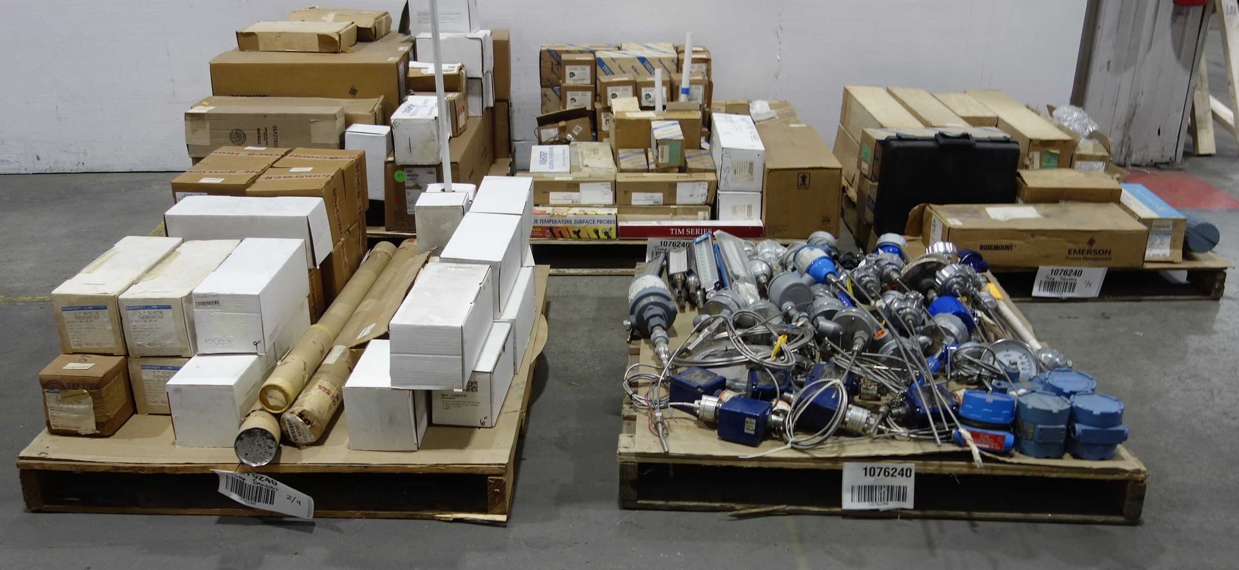 5 PALLETS OF ASSORTED TEMPERATURE SENSORS