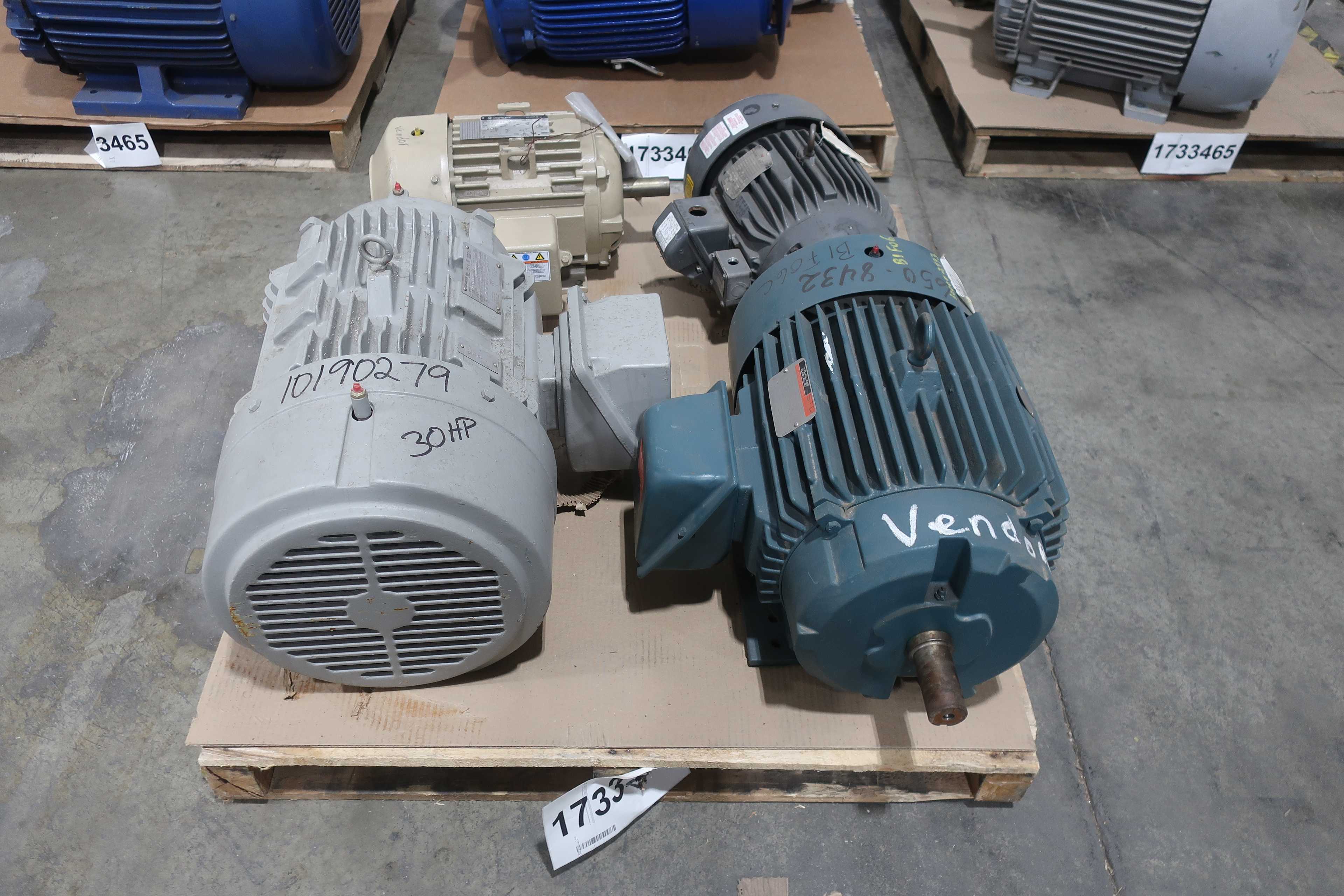 SKU 1733465 - 4 PALLETS OF ASSORTED AC MOTORS - AC MOTOR