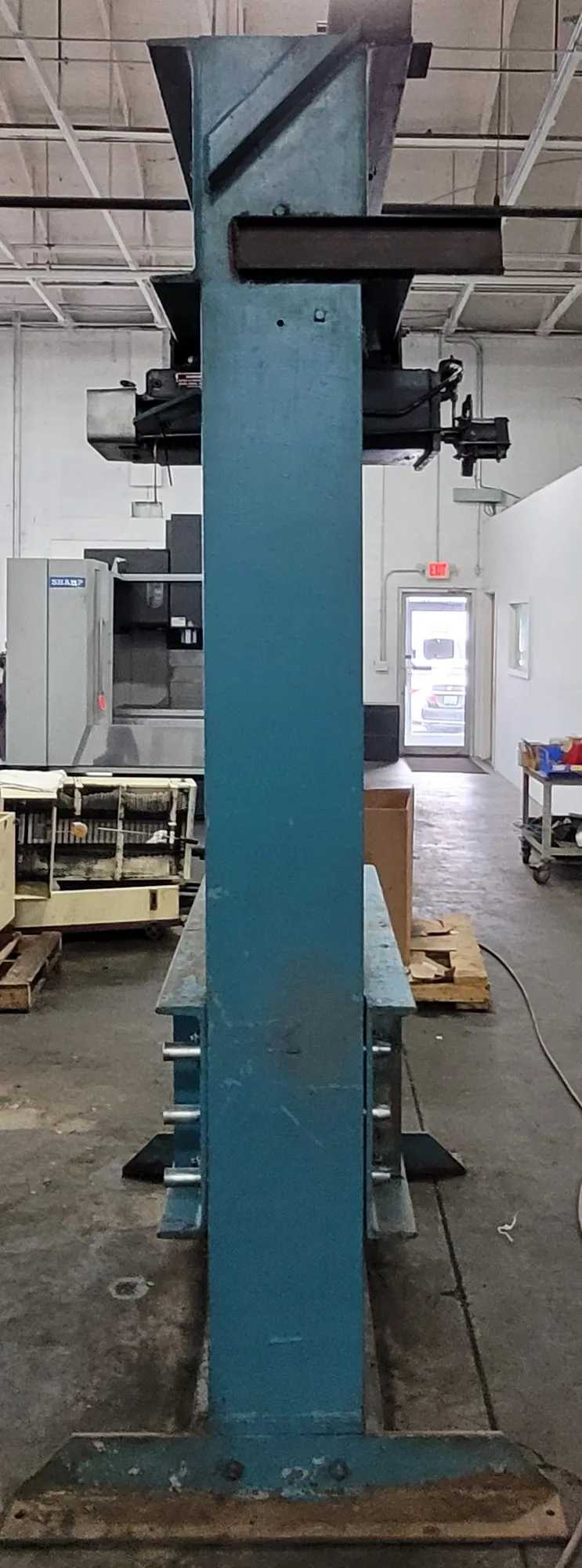 DAKE 6-858 150-TON AIR-OVER-HYDRAULIC H-FRAME PRESS, 16" RAM TRAVEL, 48" BETWEEN UPRIGHTS - HYDRAULIC PRESSES