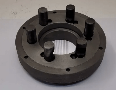 LATHE BACK PLATE D1-6 CAMLOCK, 6 PINS, 8.25” OD, 3.5” THROUGH HOLE ID - MACHINE TOOLING