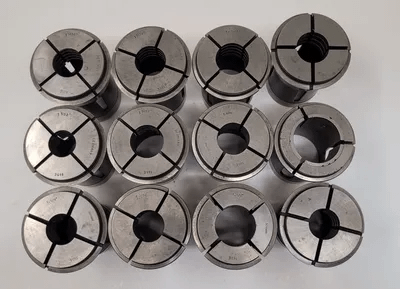 NEAL SKOKIE 185E MACHINE COLLET SET (12 PCS), VARIOUS SIZES - MACHINE TOOLING