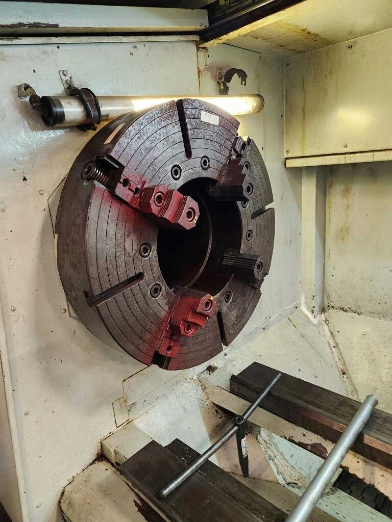 2007 DEAN SMITH & GRACE 4432P X 156 CNC HOLLOW SPINDLE LATHE 44IN SW 156IN DBC 15IN BORE 50HP - CNC LATHES