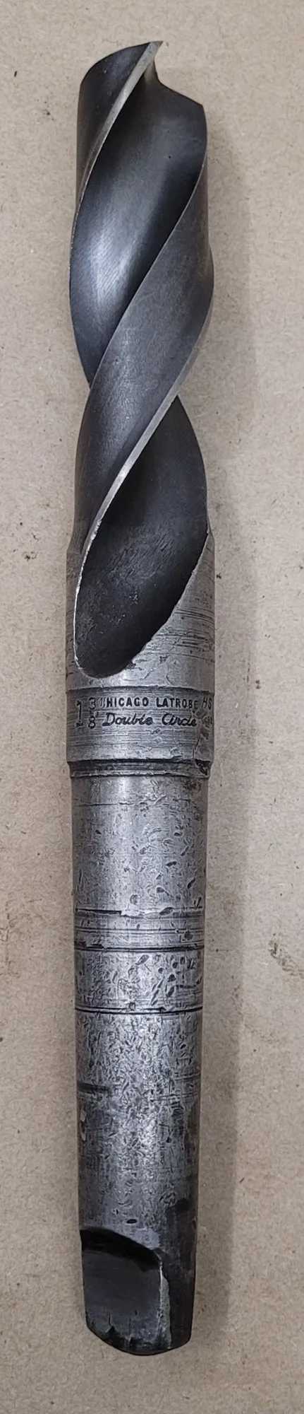 CHICAGO-LATROBE 1-3/8” HSS TWIST DRILL, 4MT SHANK, 12” OAL, 6” FLUTE LENGTH - MACHINE TOOLING