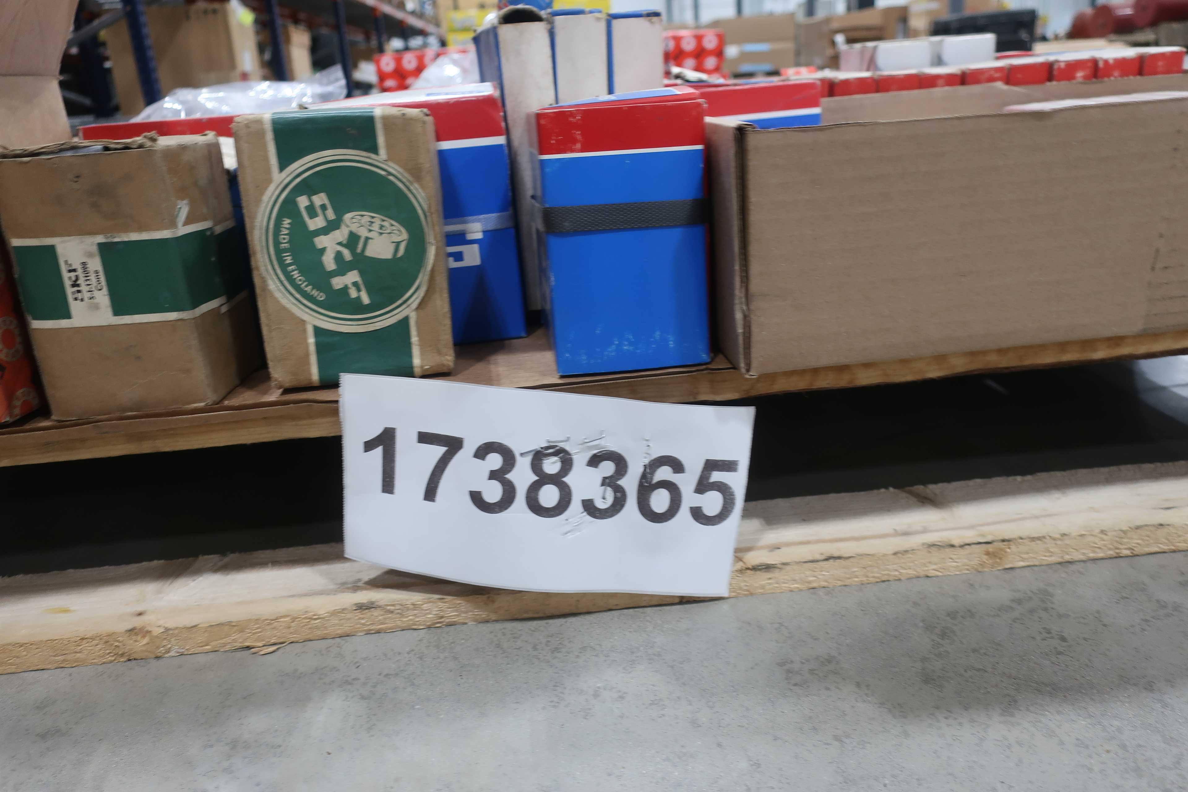 SKU 1738365 - PALLET OF ASSORTED ROLLER BEARINGS, SKF, FAG, RHP, NSK, INA - BEARINGS
