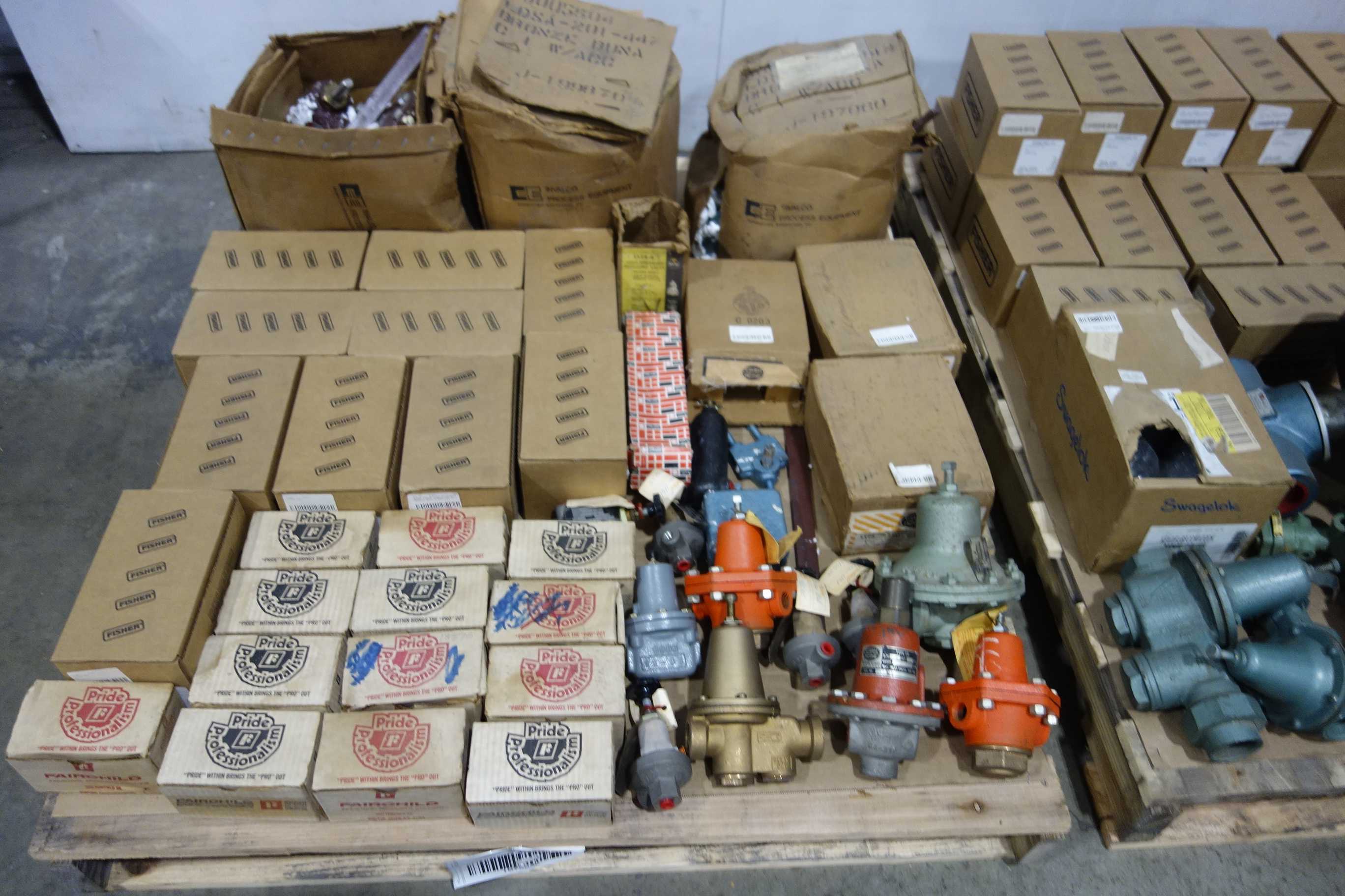 2 PALLETS OF ASSORTED REGULATOR VALVES - PRESSURE REDUCING REGULATOR VALVE