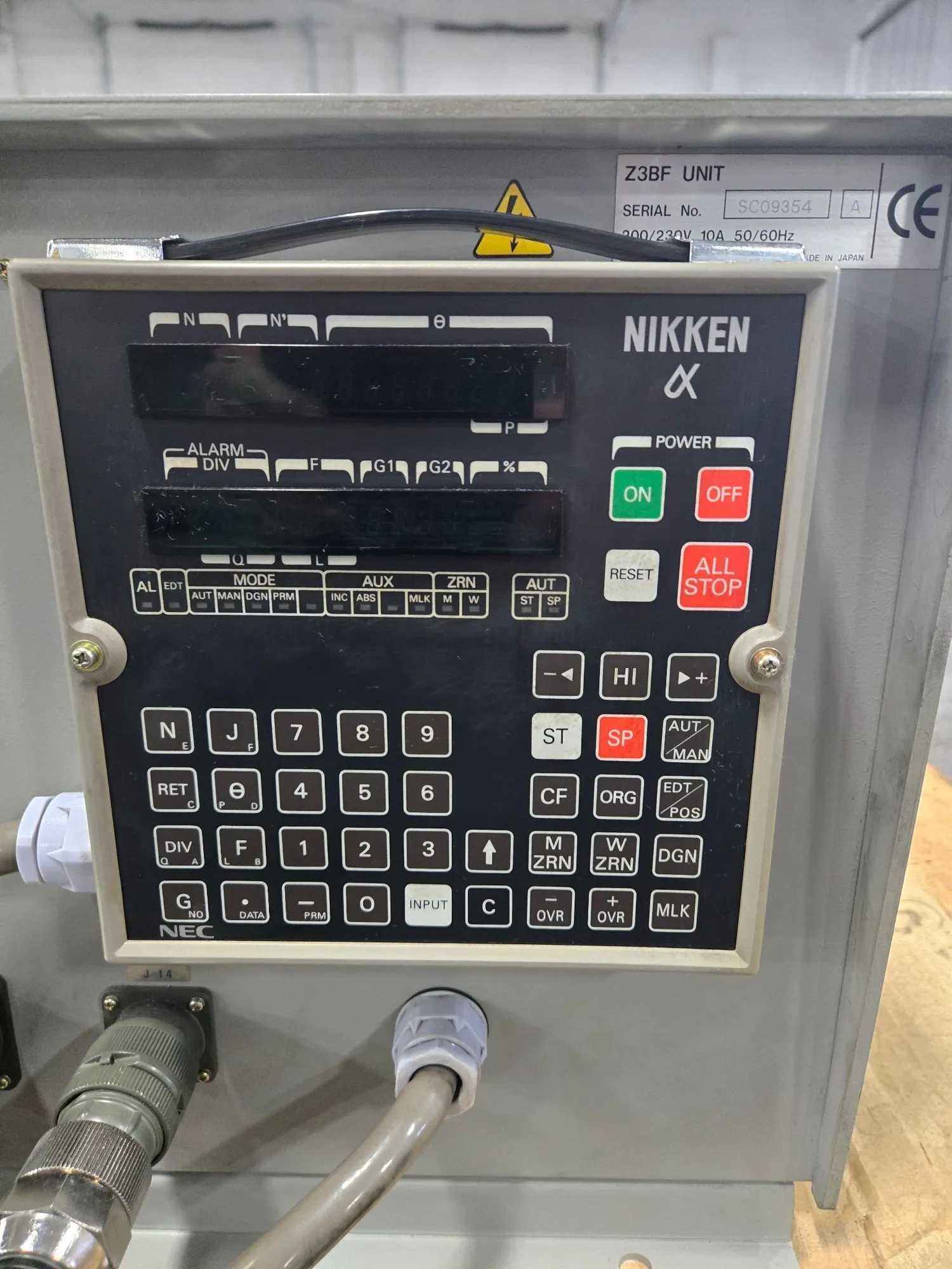 1998 NIKKEN CNC-250FA ROTARY TABLE, 10-INCH, 80 RPM, 150KG RAD LOAD, +/-20 ARCSEC ACC - ROTARY TABLES