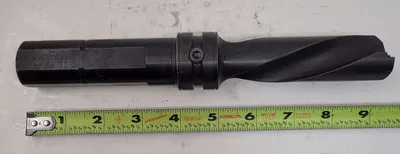 VALENITE VWDL-122-125-531 INDEXABLE INSERT DRILL, 1.220" CUT DIA, 1.25" SHANK DIA, 9.25" OAL - MACHINE TOOLING