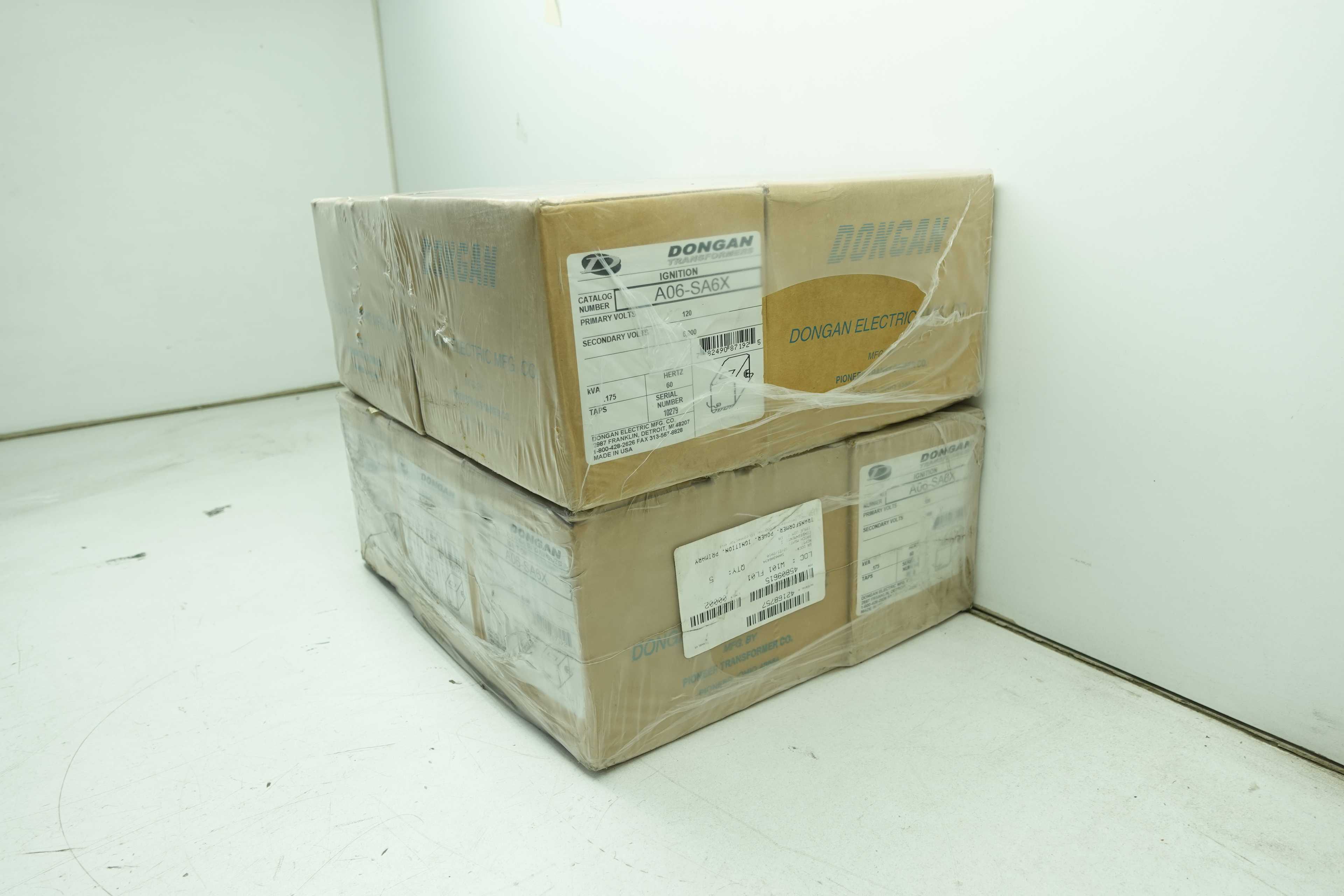 LOT OF 10 DONGAN A06-SA6X TRANSFORMERS - POWER TRANSFORMERS