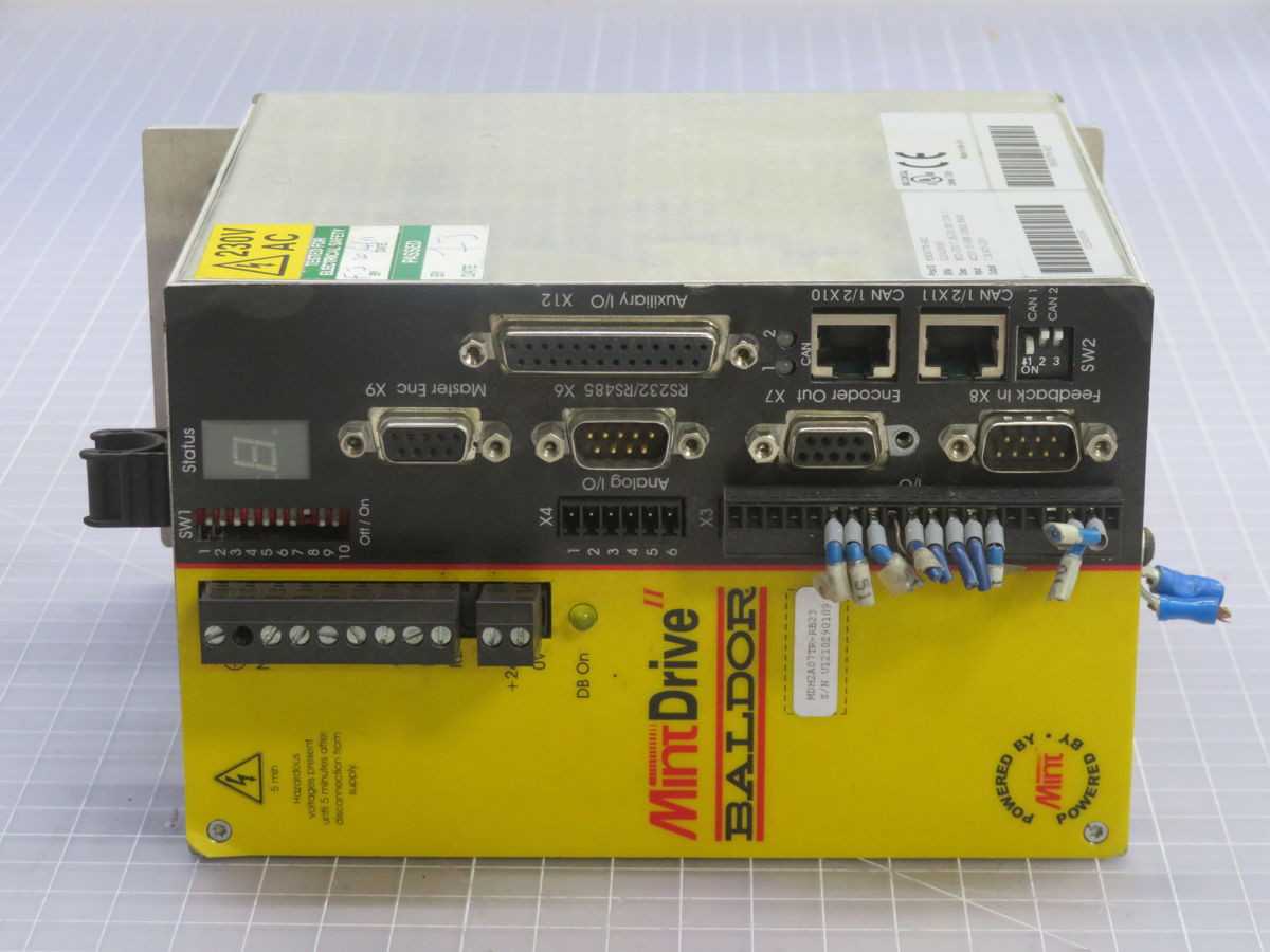 BALDOR MDH2A07TR-RB23 SERVO DRIVE, 230V AC IN, 7.5A OUT, RESOLVER FB, CAN/RS232/485 - SERVO DRIVES
