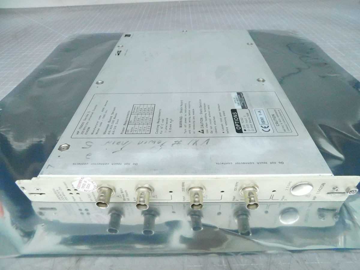 HP Hewlett Packard E1420B Universal Counter 200MHz/2ns, Option 010 M7272 - INSPECTION & MEASUREMENT