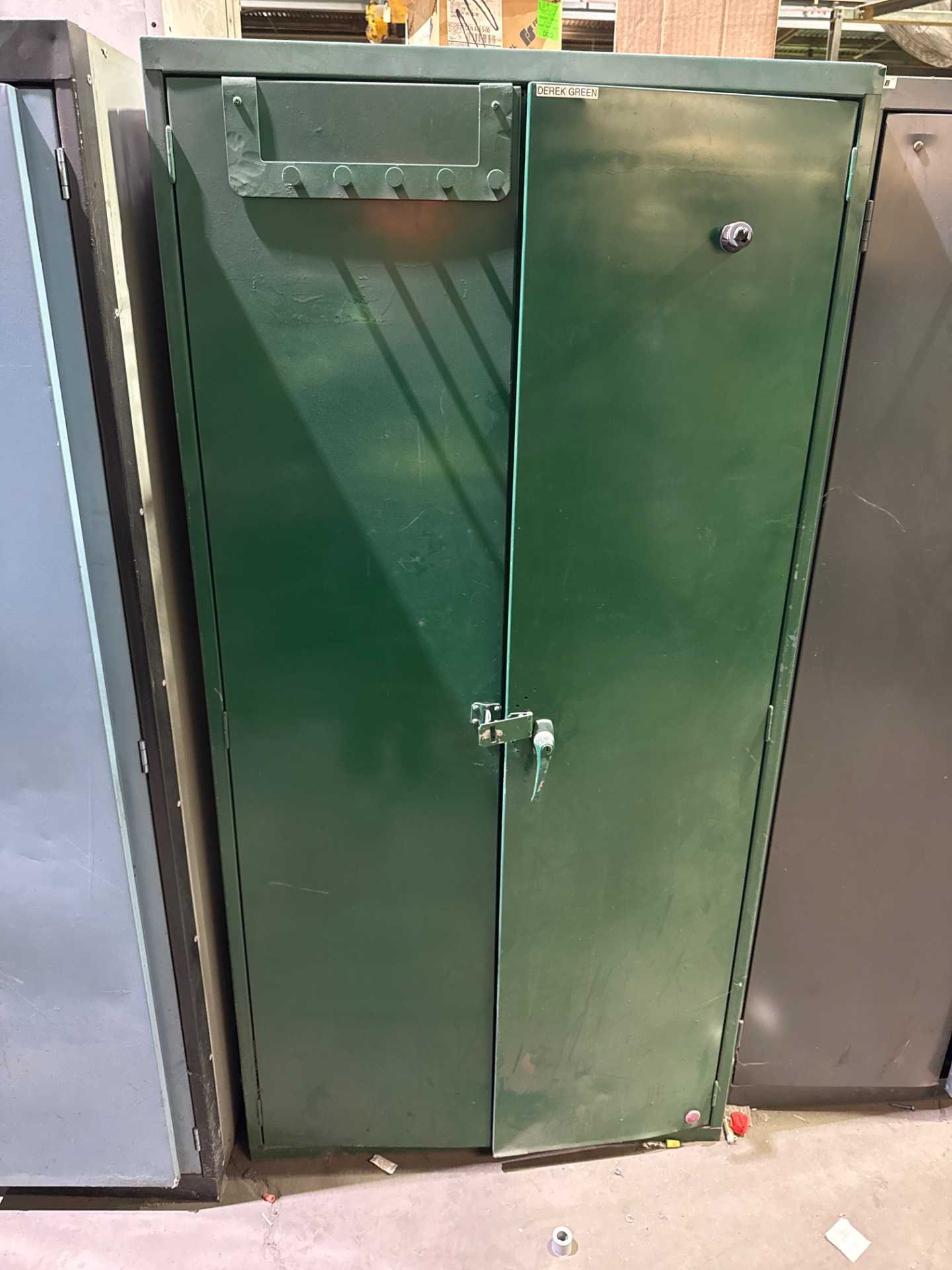 BULK QTY OF STORAGE CABINETS WITH CONTENTS - FREE STANDING STORAGE CABINET