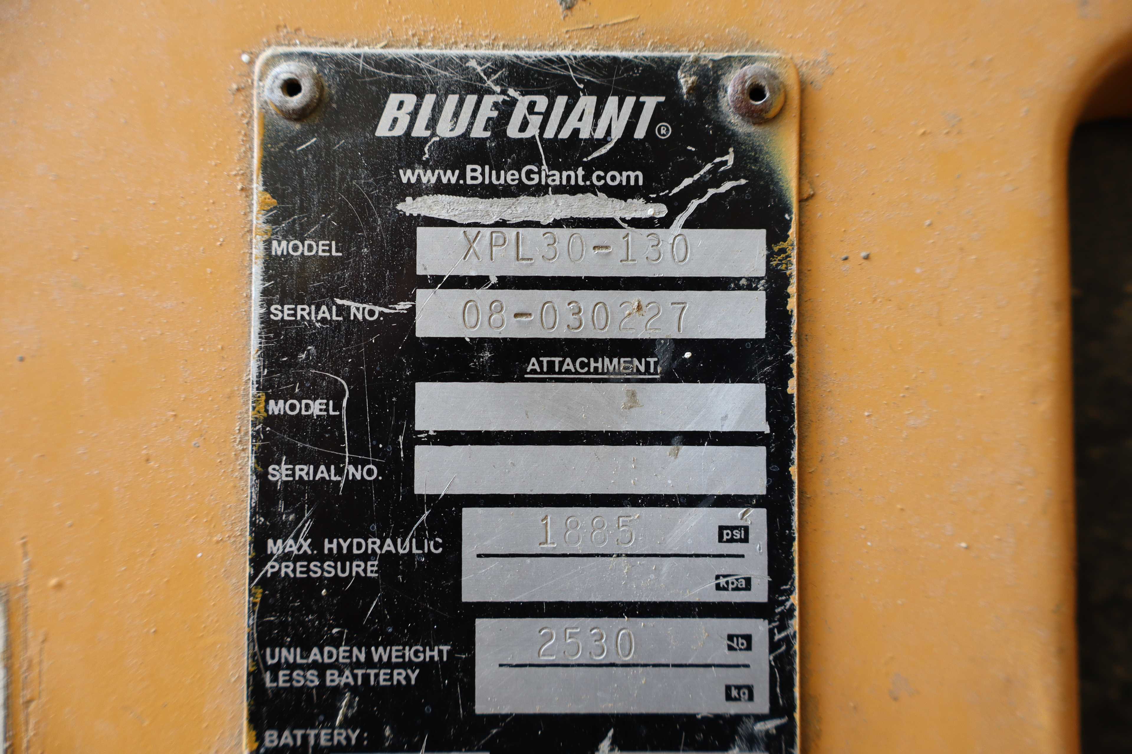 BLUE GIANT XPL30-130 FORKLIFT - FORKLIFT