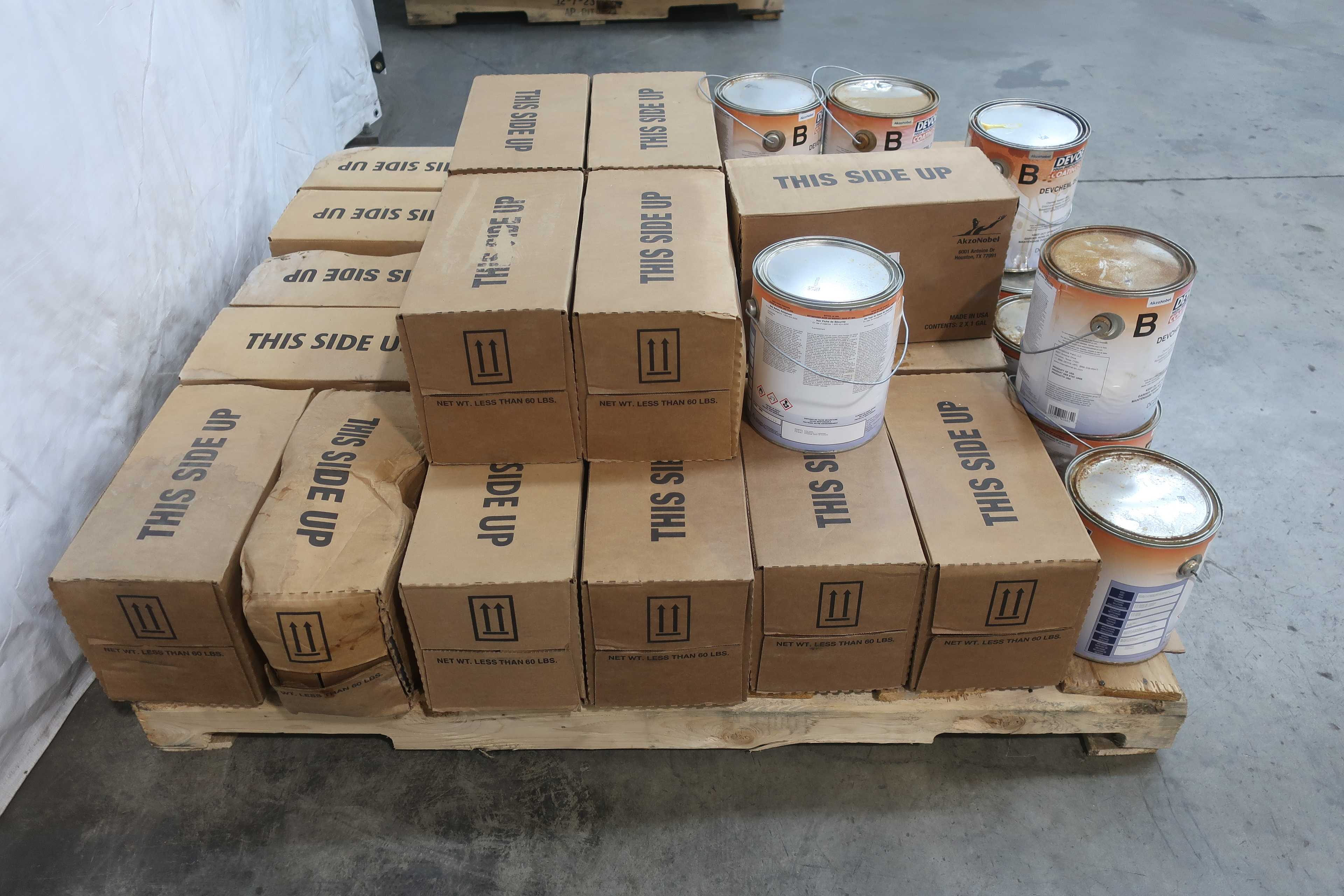 PALLET OF DEVOE DEVCHEM 253 HIGH PREFORMANCE COATING - PLANT & FACILITY EQUIPMENT