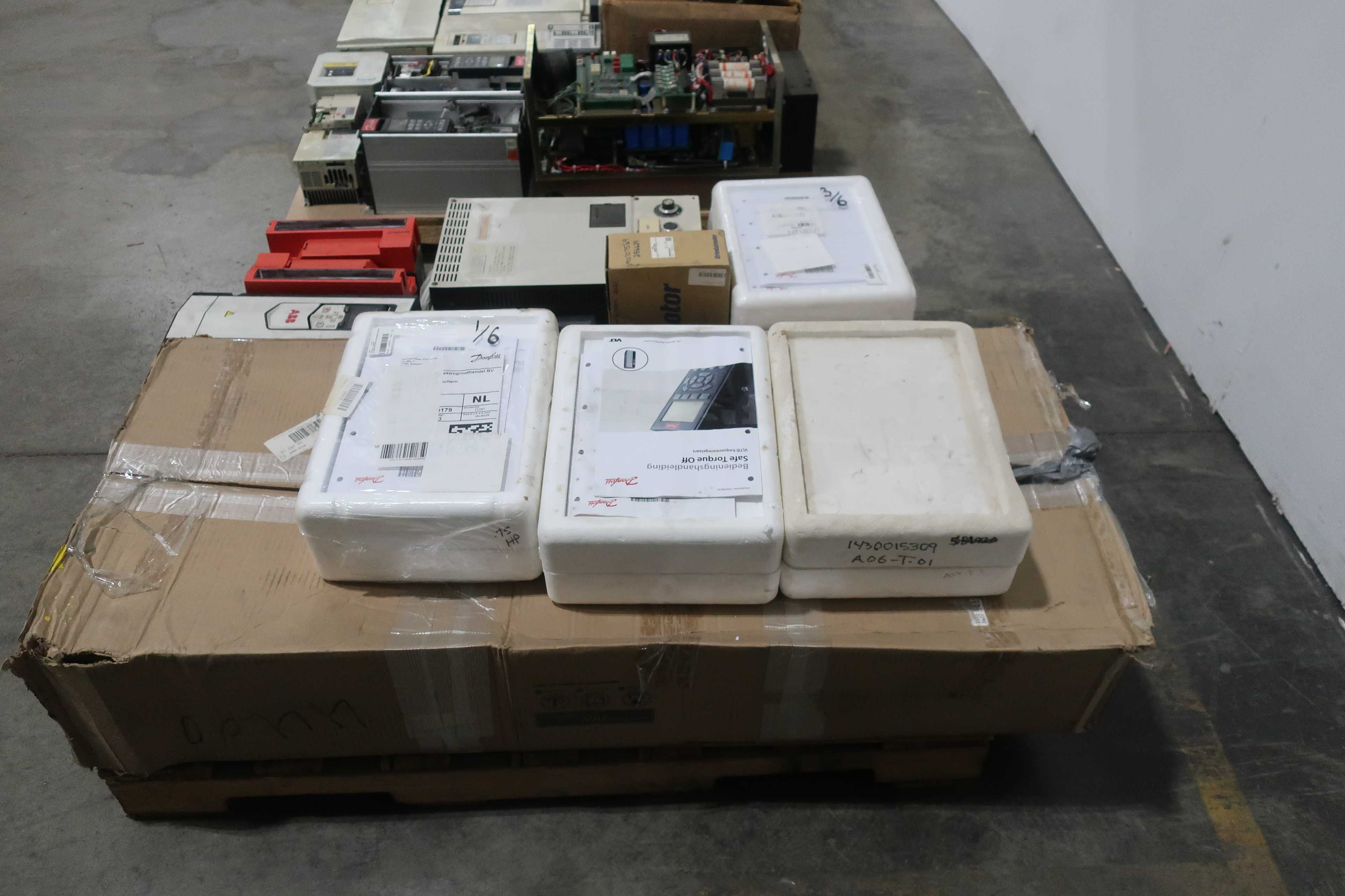 SKU 1739039 - 2 PALLETS OF ASSORTED AC MOTOR DRIVES - MOTOR DRIVES
