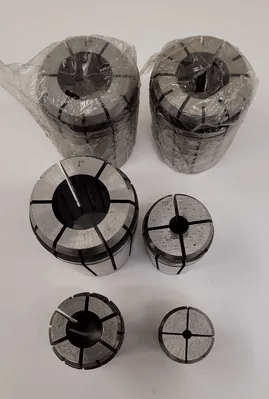 ERICKSON COLLETS – SET OF 6 – VARIOUS SIZES: (3) 1 IN, (1) 5/8 IN, (1) 21/64 IN, (1) 5/32 IN - MACHINE TOOLING