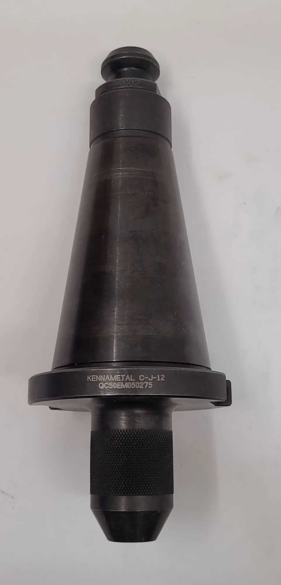 KENNAMETAL QC50EM050275 NMTB50 END MILL HOLDER, 1/2IN SIZE, 9IN OAL, 7-3/4IN LENGTH W/O BUTTON - MACHINING TOOLING & PARTS