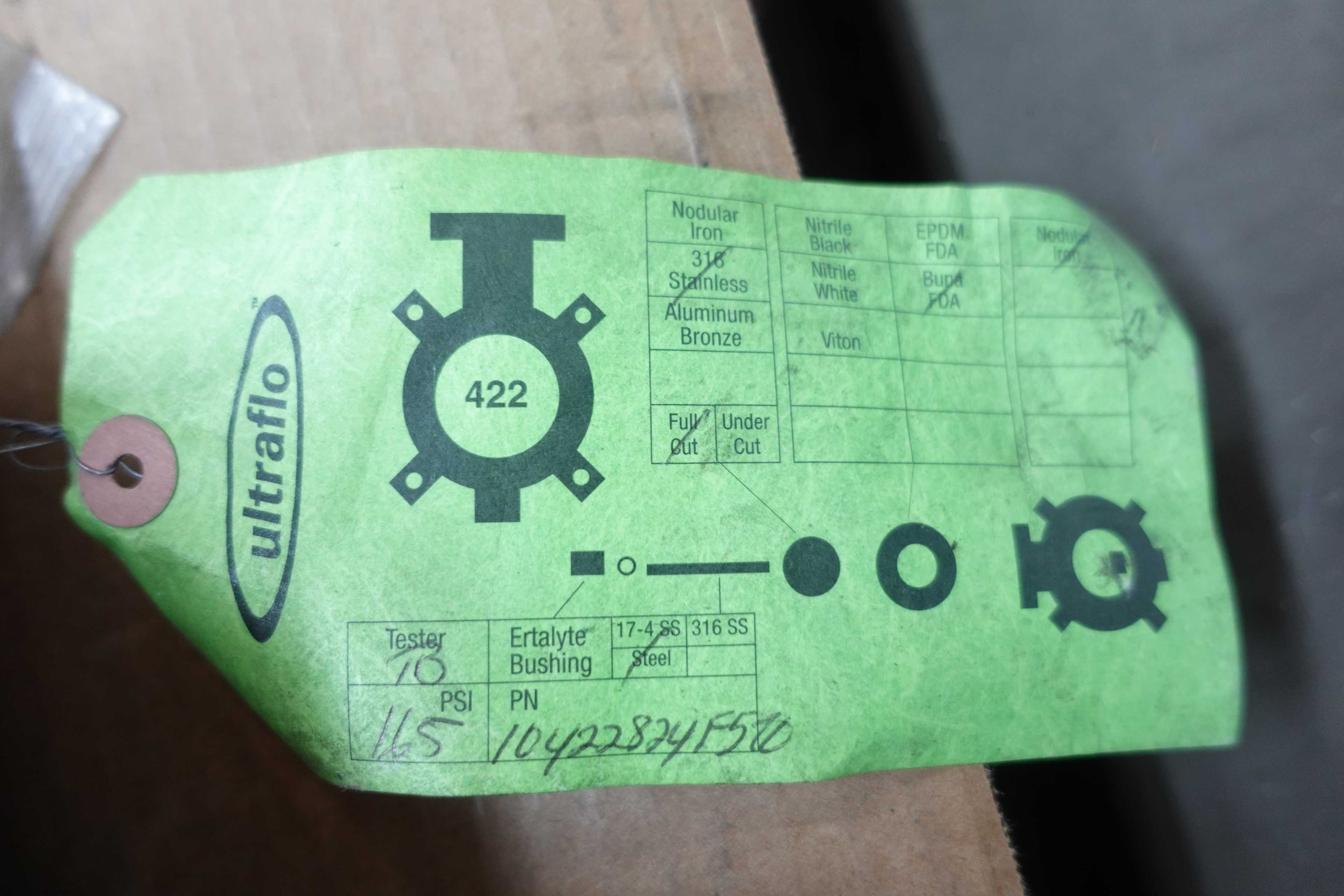 SKU 1079587 - PALLET OF ASSORTED BUTTERFLY VALVES - BUTTERFLY VALVE
