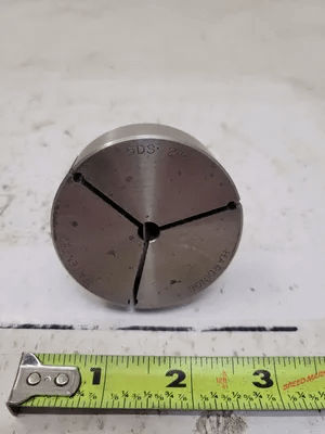 HARDINGE 5DS 2" STEP COLLET - HEAD DIA: 2-3/8" - OVERALL LENGTH: APPROX 3” - MACHINE TOOLING
