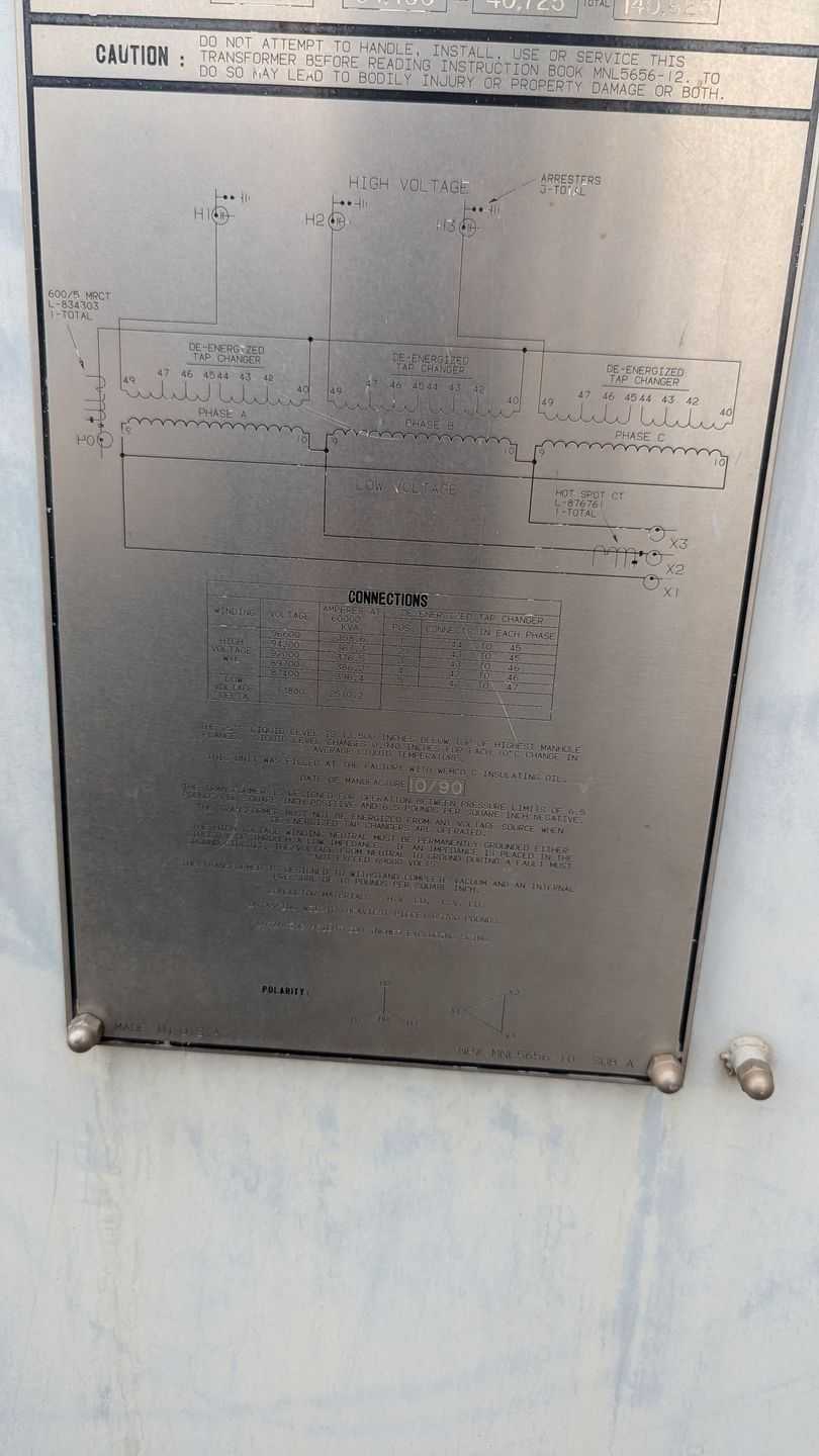 DESERT VIEW POWER PLANT SALVAGE BID - PLANT & FACILITY EQUIPMENT