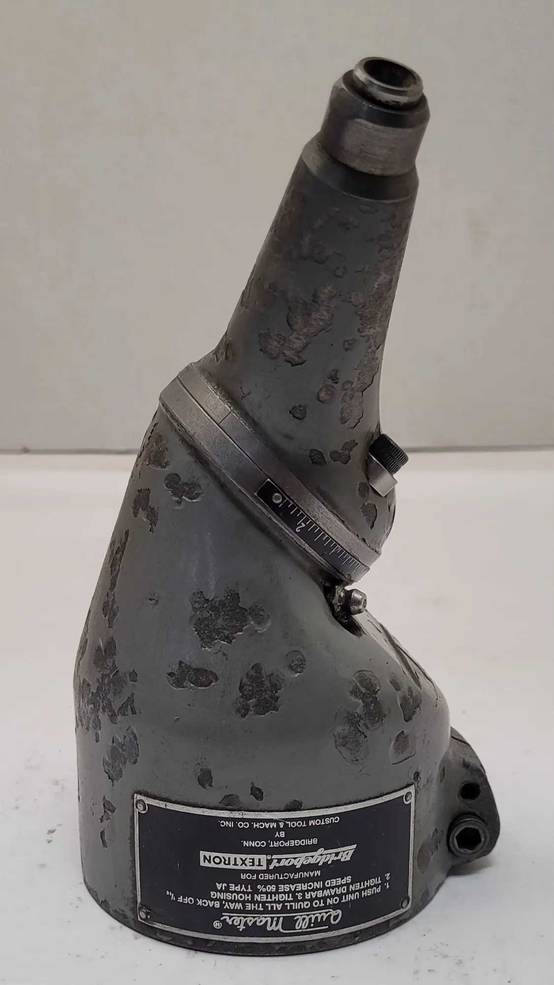 BRIDGEPORT JA QUILL MASTER MILLING ATTACHMENT, 1/2" DRIVE, 3/16" COLLET CAPACITY - MACHINE TOOLING