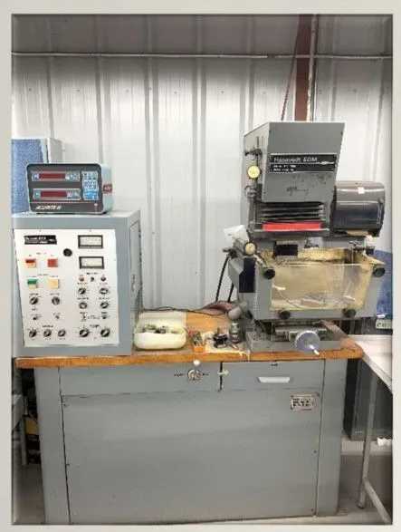 HANSVEDT SM-150B SINKER EDM, VERTICAL RAM, OPEN TANK, DRO, 117V 30A 1PH 60HZ - DIE SINKER EDM MACHINES
