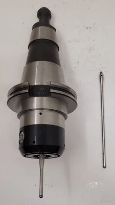 RENISHAW CP1 PROBE W/ CAT 50 HOLDER, OAL 7-5/8”, PROJECTION 3.5”, BODY DIAMETER 2.42” - MACHINE TOOLING