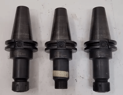 COMMAND C4-C4-0020 CAT-40 ER-20 COLLET CHUCKS 4" PRO, STEEL, COOLANT THROUGH, SET OF 3 - MACHINE TOOLING