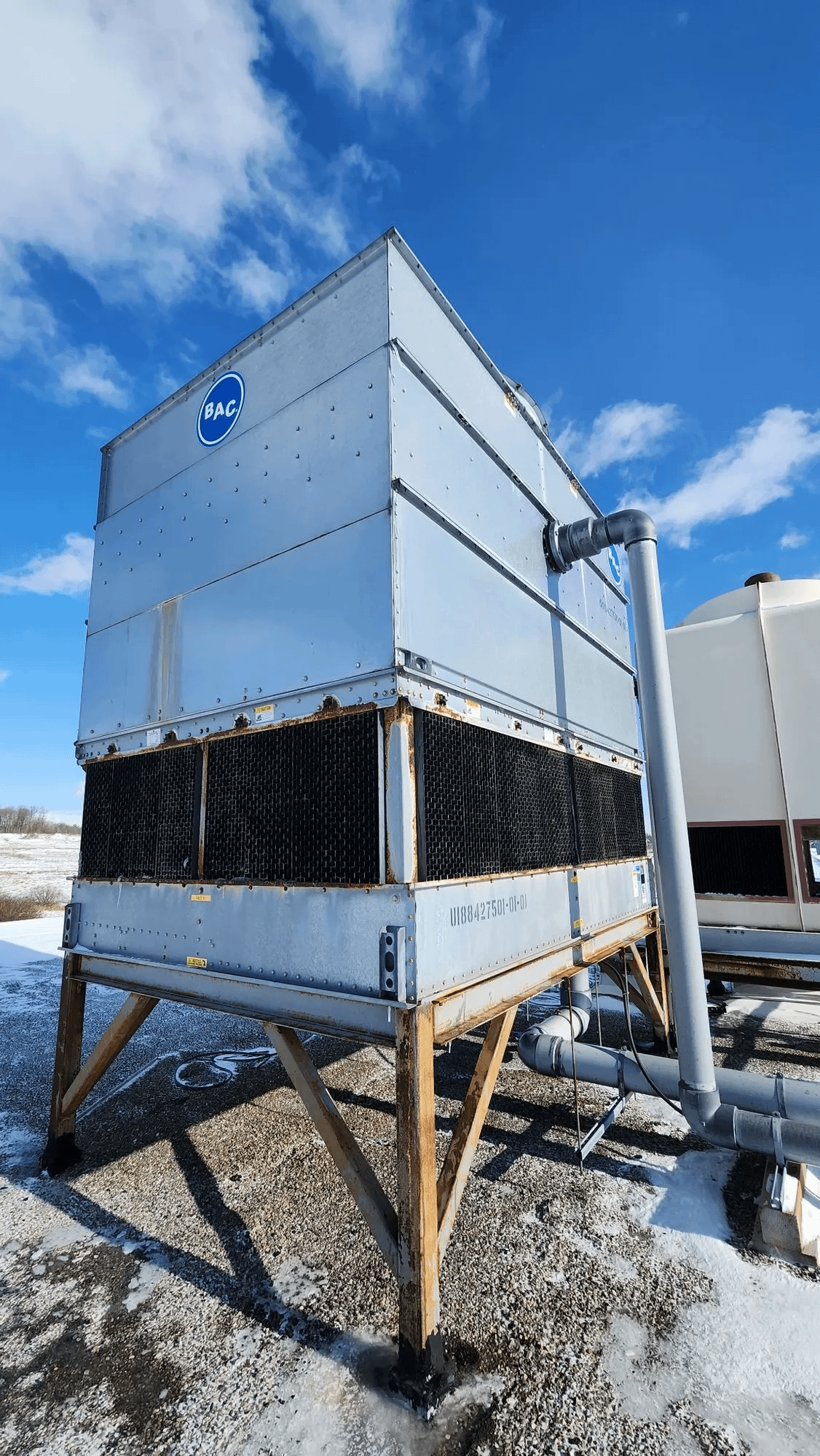 2019 BERG TT-66.5-2(25)-PHE COOLING SYSTEM, 575V, 3PH, 45HP, BAC PT2-0812A-2M1-X TOWER - COOLING EQUIPMENT