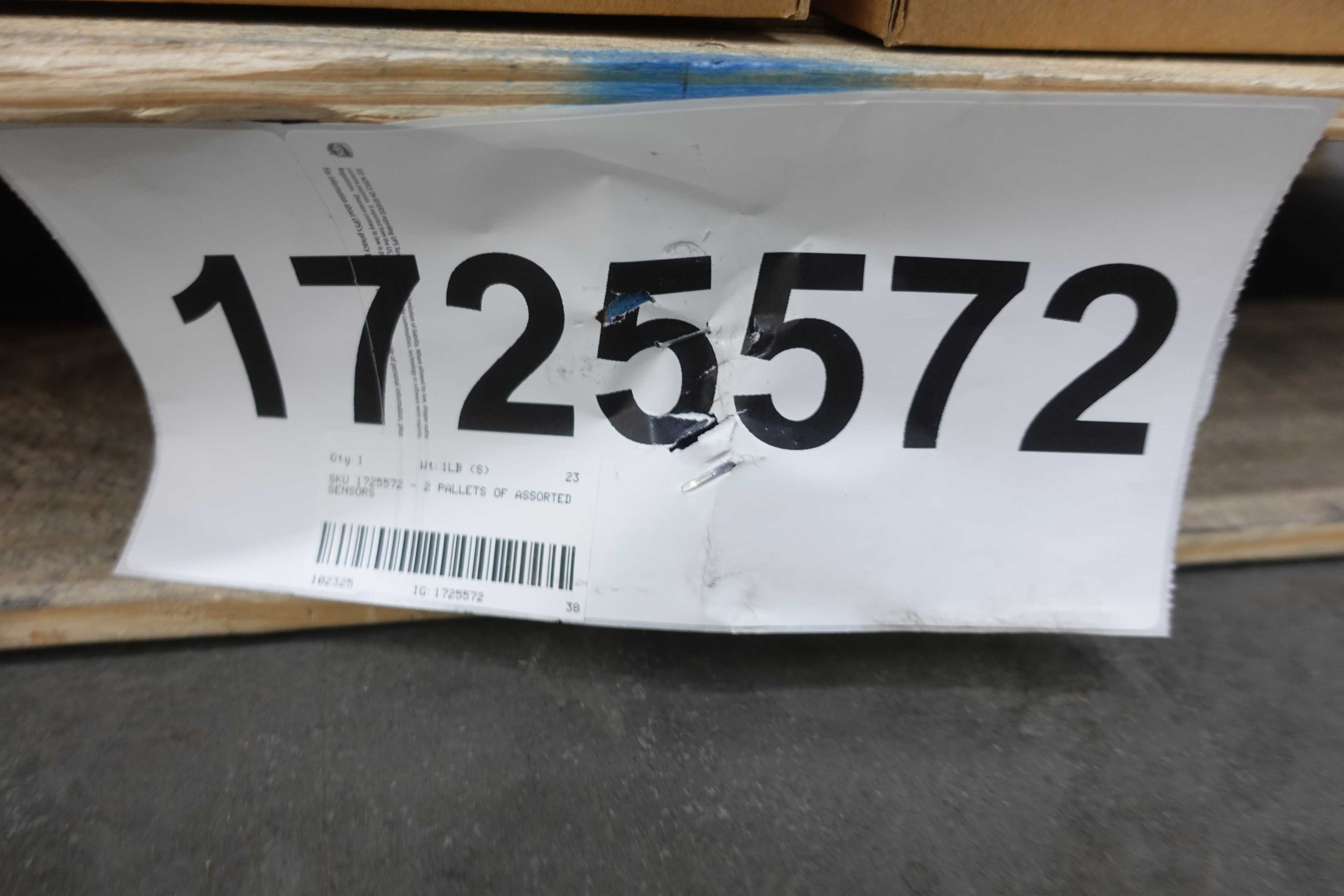 SKU 1725572 - PALLET OF ASSORTED SENSORS - SENSORS