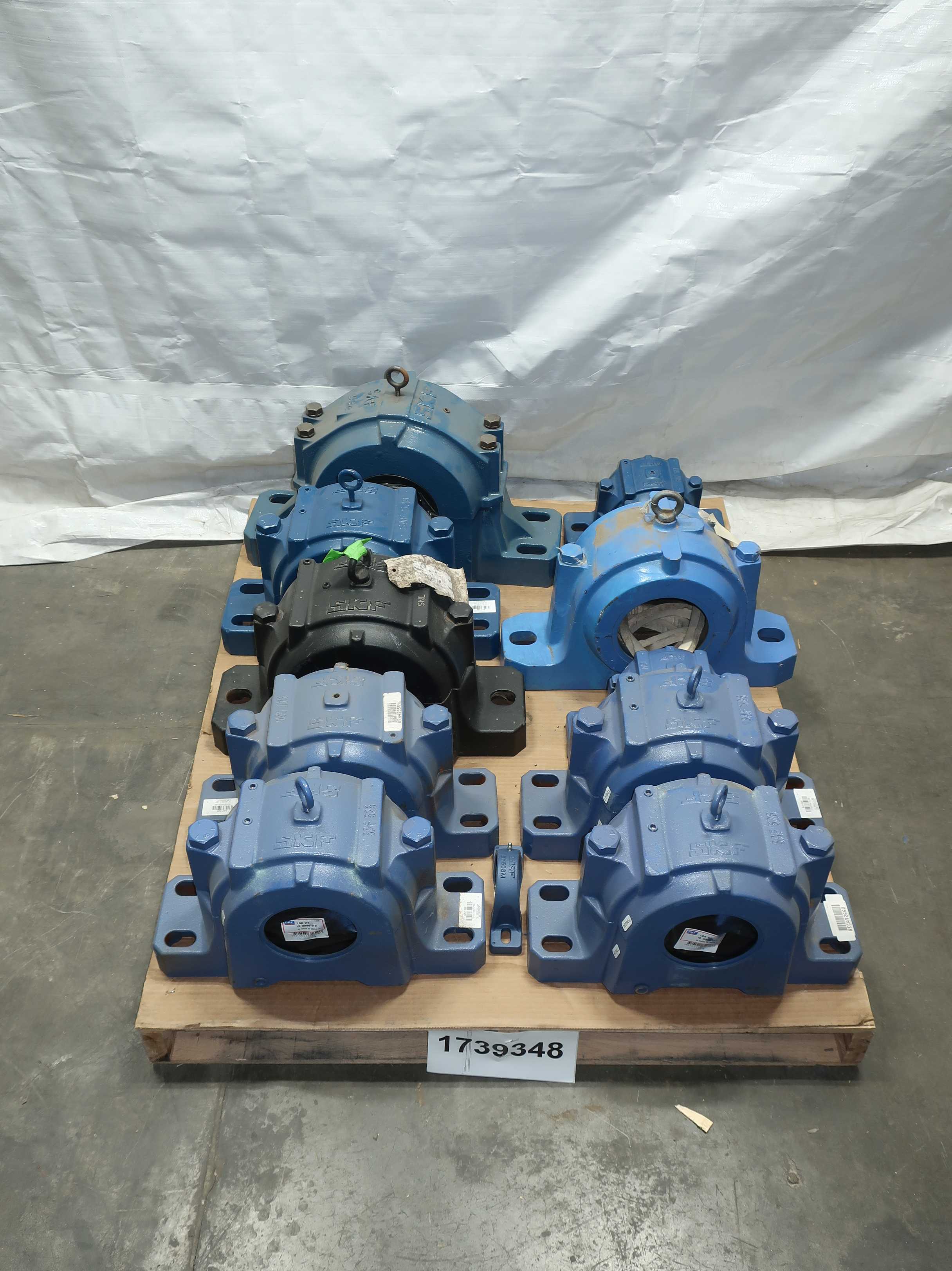 SKU 1739348 - PALLET OF ASSORTED SKF BEARING HOUSINGS - BEARINGS