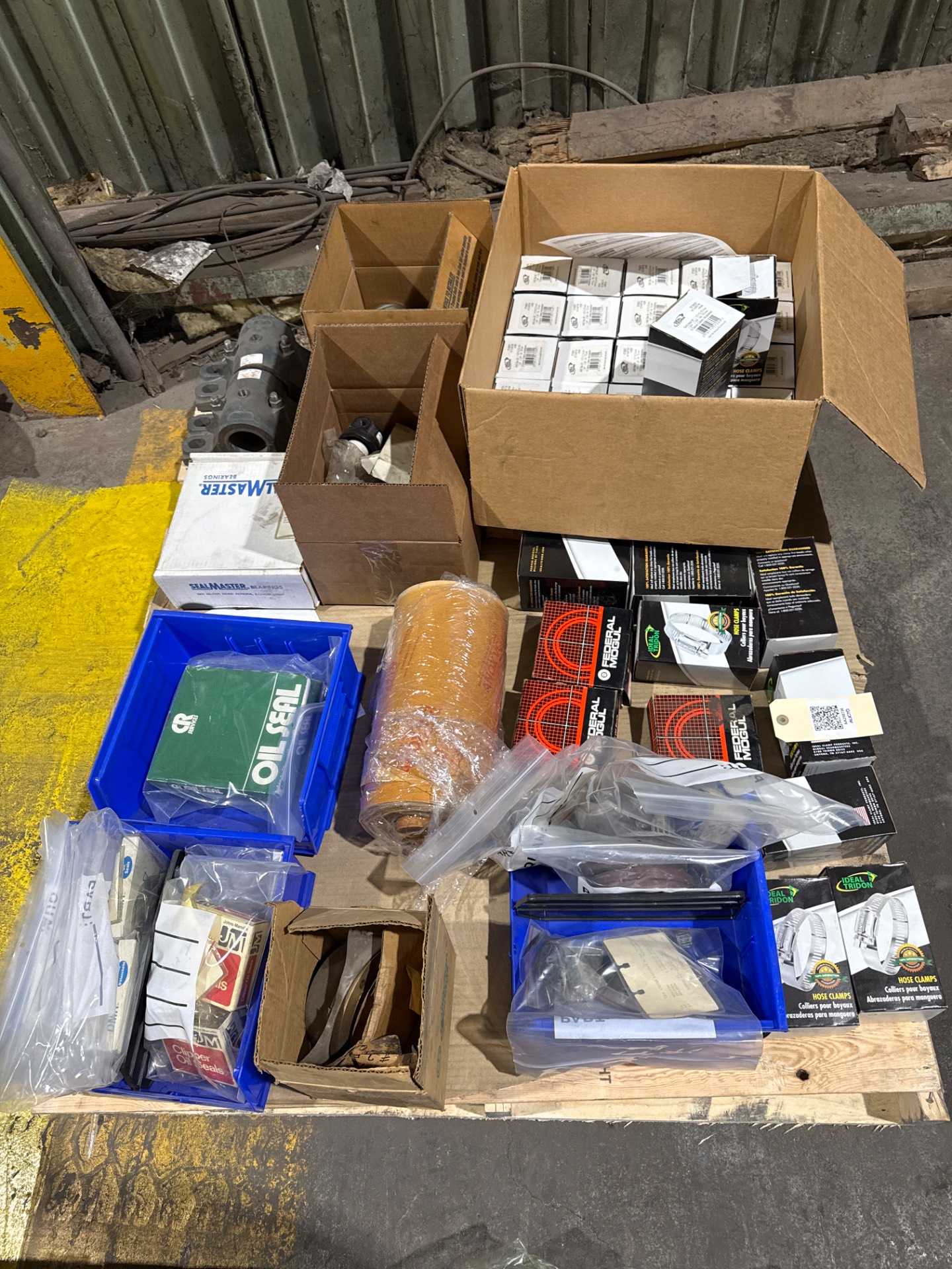 Bulk Lot of Hose Clamps, Seals and Industrial Parts - INDUSTRIAL PARTS