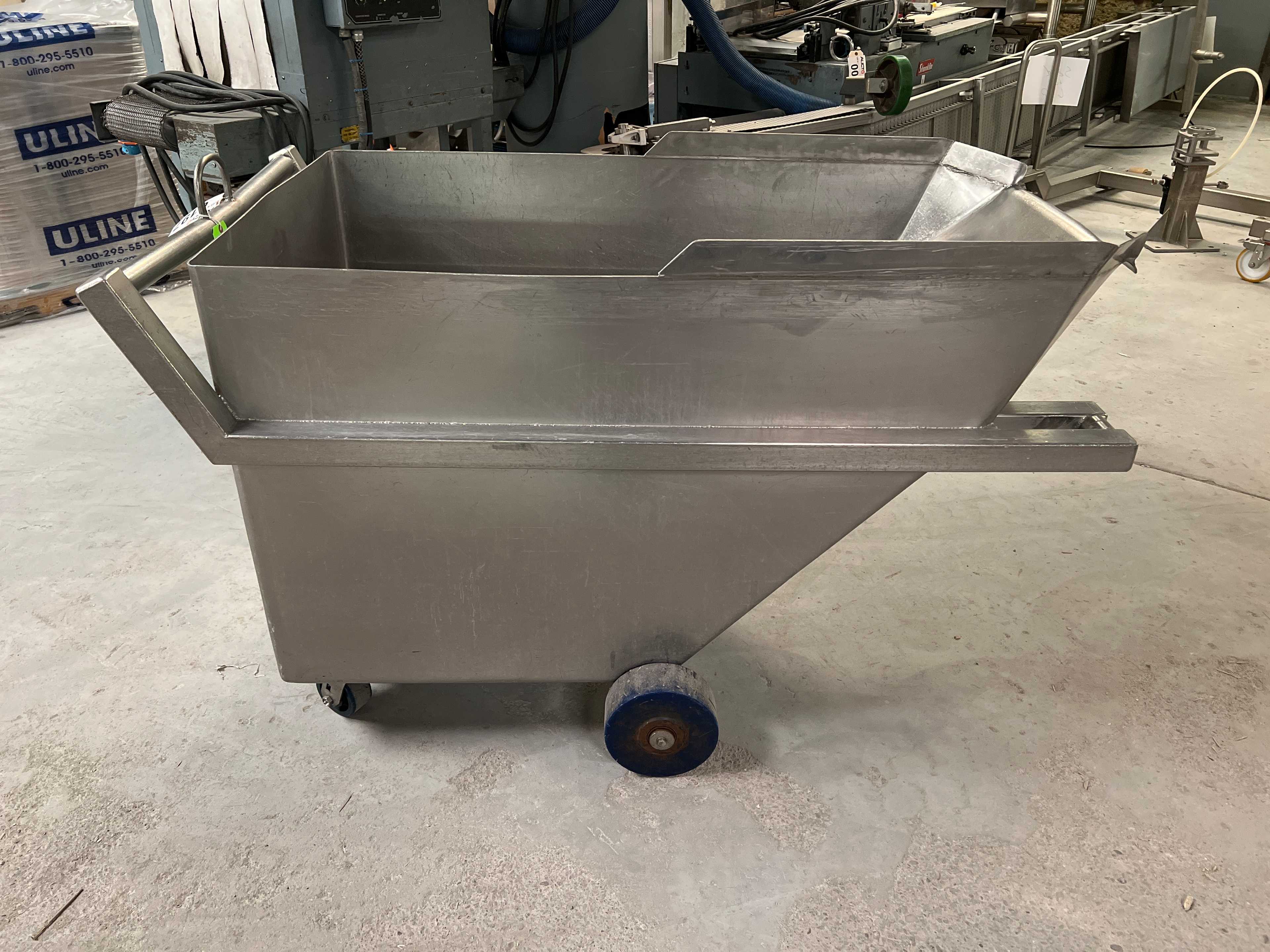Stainless Steel Dump Cart Hopper - ROLLING CARTS
