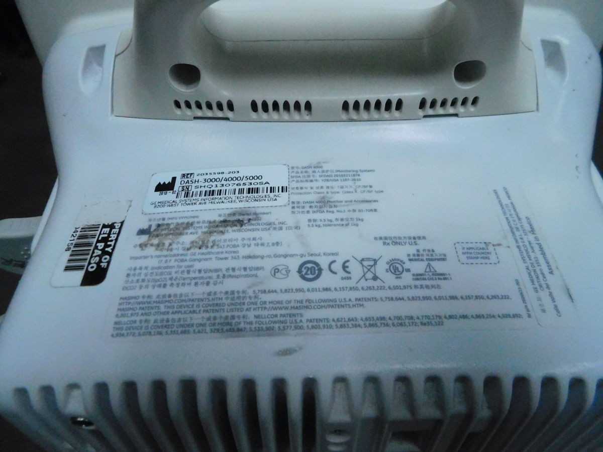 GE DASH 4000 PATIENT MONITOR - MISCELLANEOUS