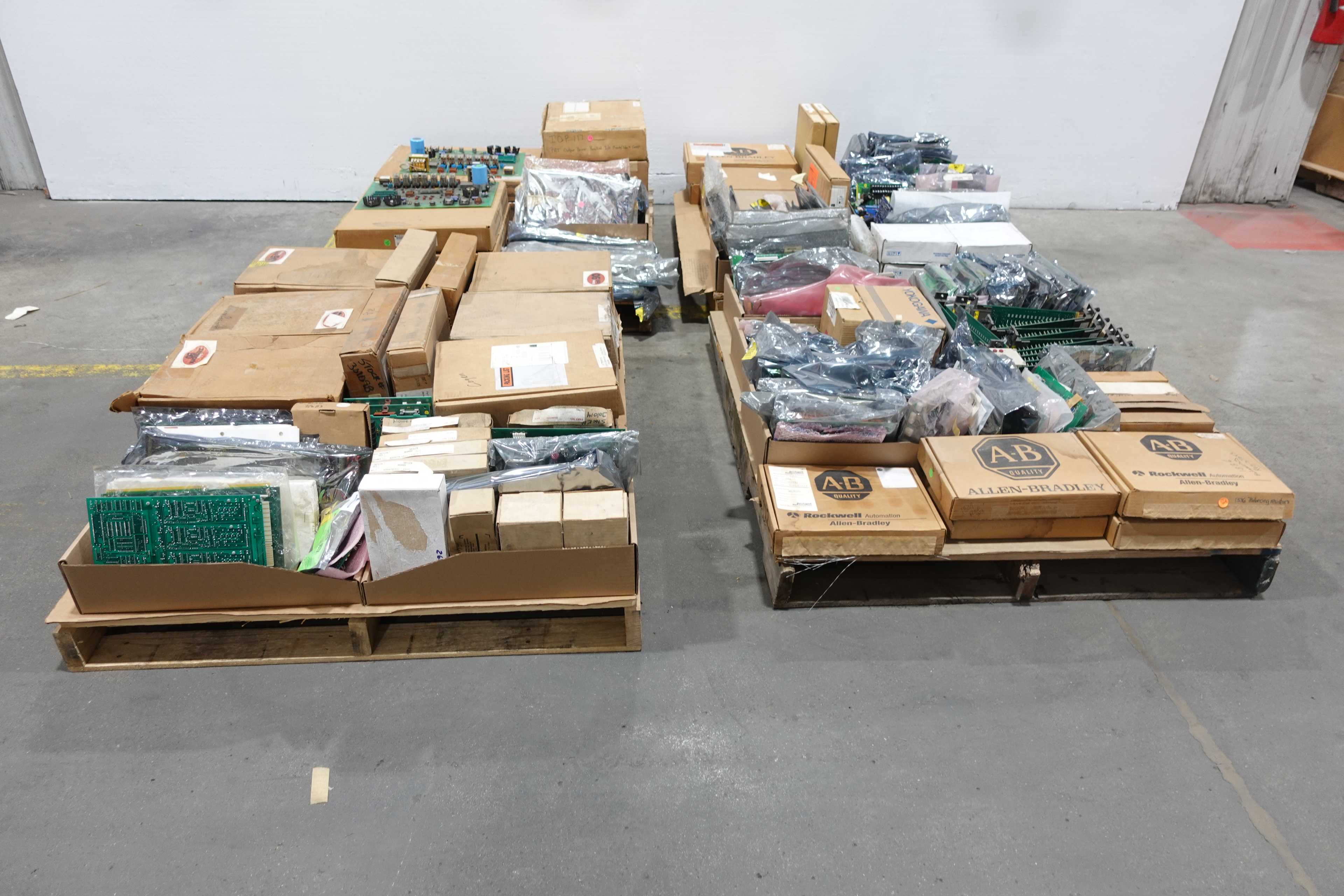 4 PALLETS OF ASSORTED PCB CIRCUIT BOARDS - PCB CIRCUIT BOARDS