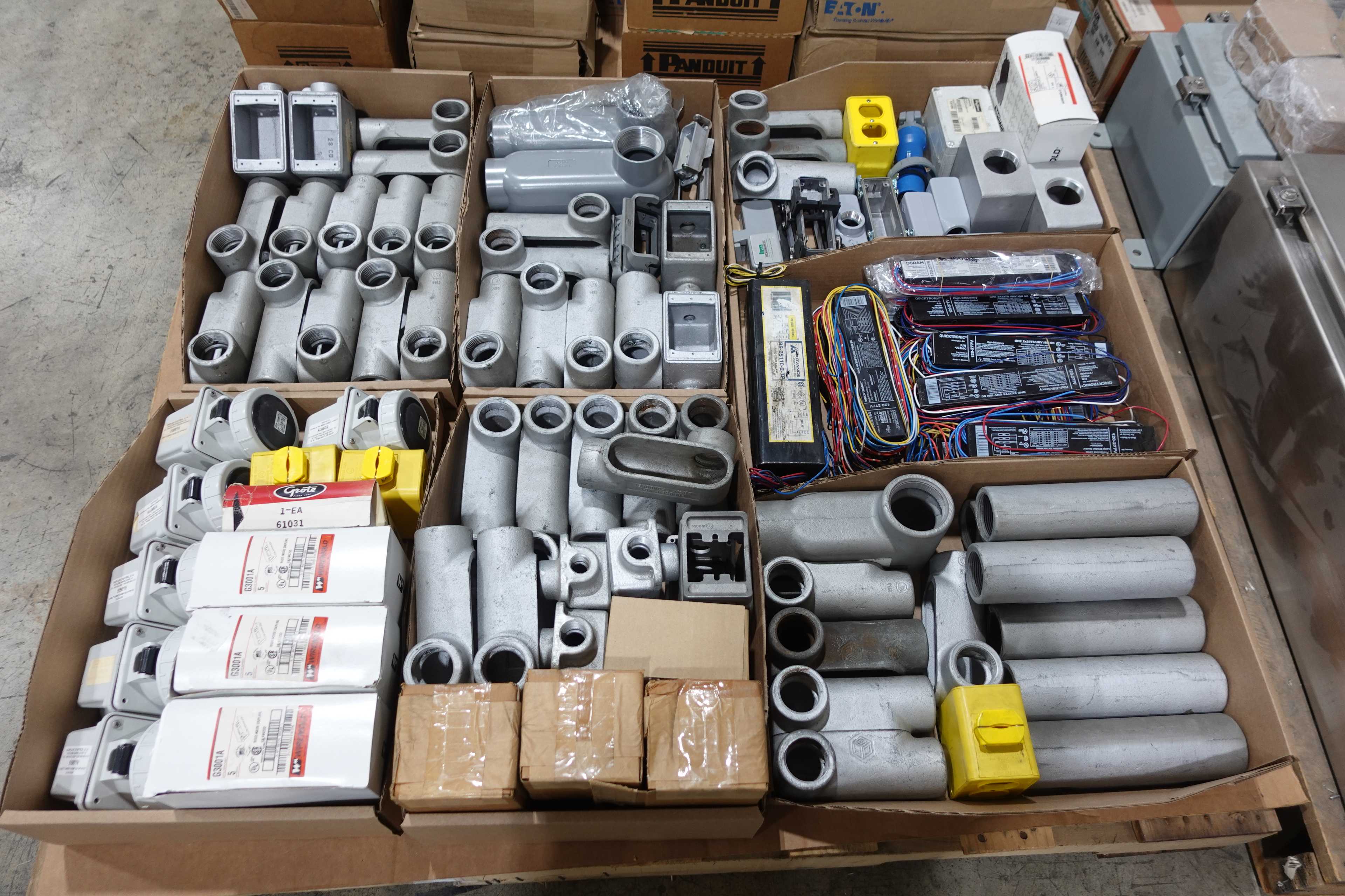 SKU 1737057 - 6 PALLETS OF ASSORTED ENCLOSURES - ELECTRICAL ENCLOSURES