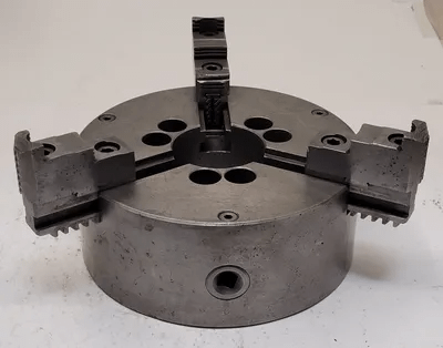 POLAND S10A8ZD 3 JAW LATHE CHUCK, 10IN DIAMETER, 3IN CENTER HOLE - MACHINE TOOLING