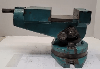 6" VISE ON SWIVEL BASE - 6" WIDE JAWS - APPROX. 16" OVERALL LENGTH - MACHINE TOOLING