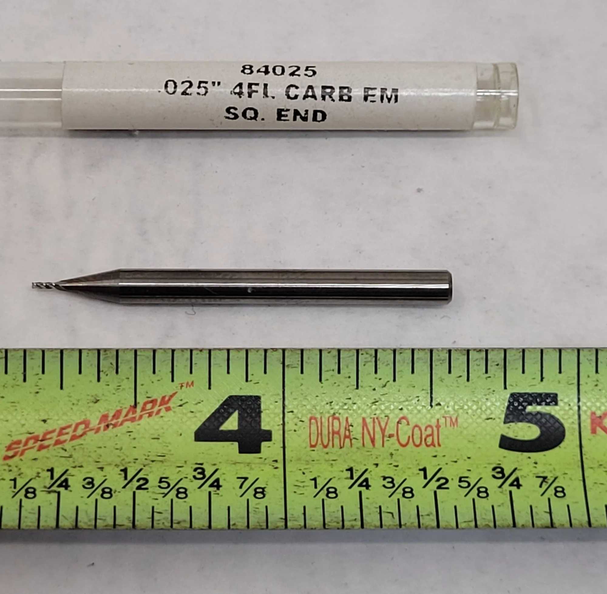 PREMIUM MICROCUT CARBIDE SQUARE END MILL SET - 4 FLUTE, 5-PIECE PRECISION TOOLS - MILLING TOOLS