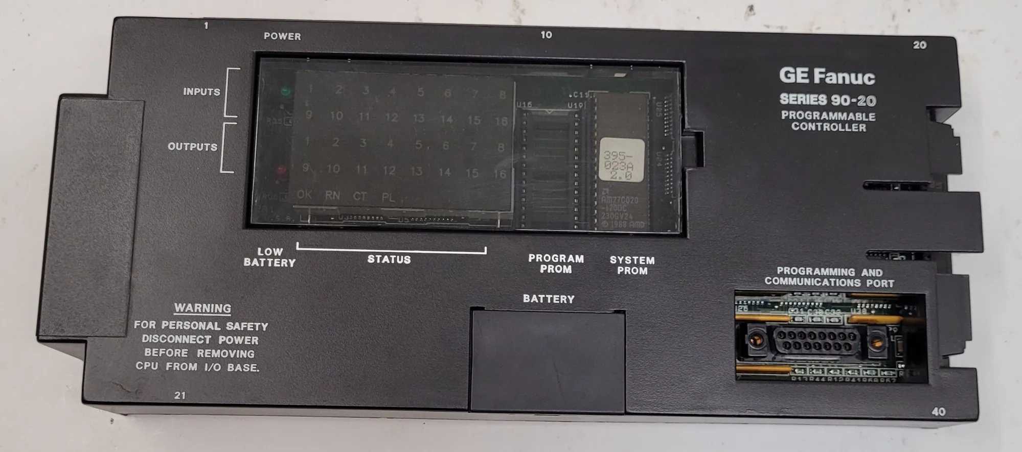 GE FANUC IC692CPU211D SERIES 90-20 PROGRAMMABLE CONTROLLER - MACHINE TOOLING