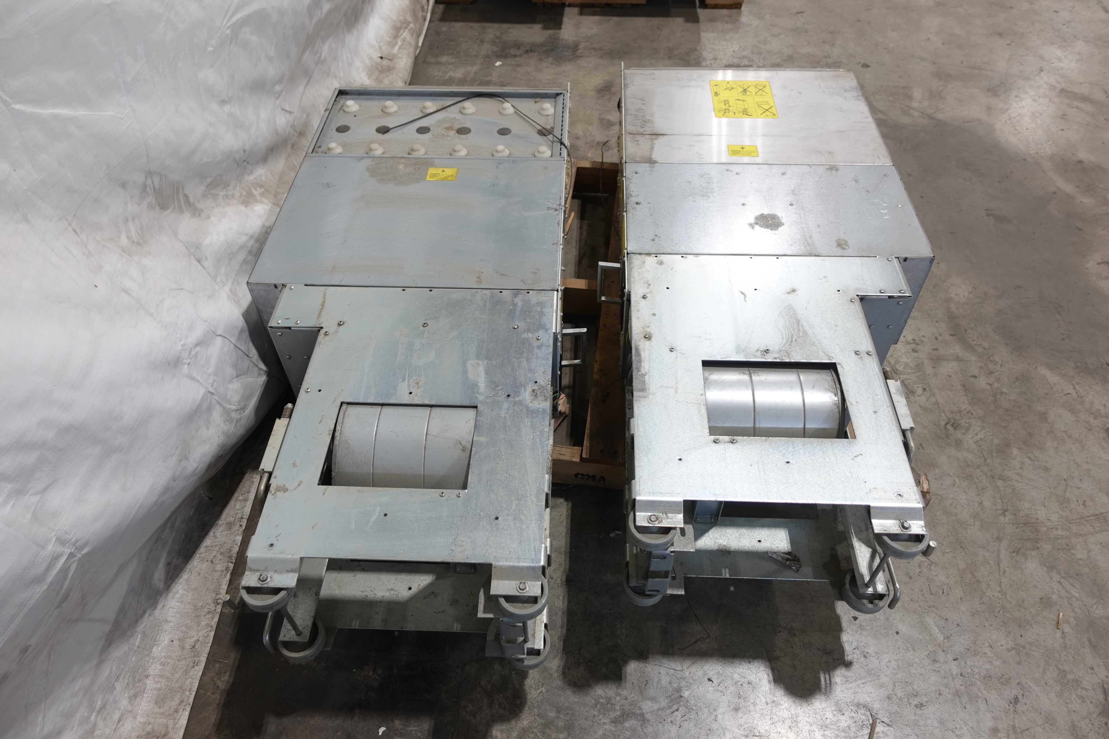 LOT OF 2 ABB ACS800-104-0640-5+E205+V991 MULTIDRIVE RECTIFIER - AUTOMATION & CONTROLS