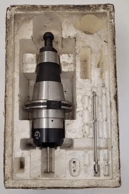 RENISHAW CP1 PROBE W/ CAT 50 HOLDER, OAL 7-5/8”, PROJECTION 3.5”, BODY DIAMETER 2.42” - MACHINE TOOLING