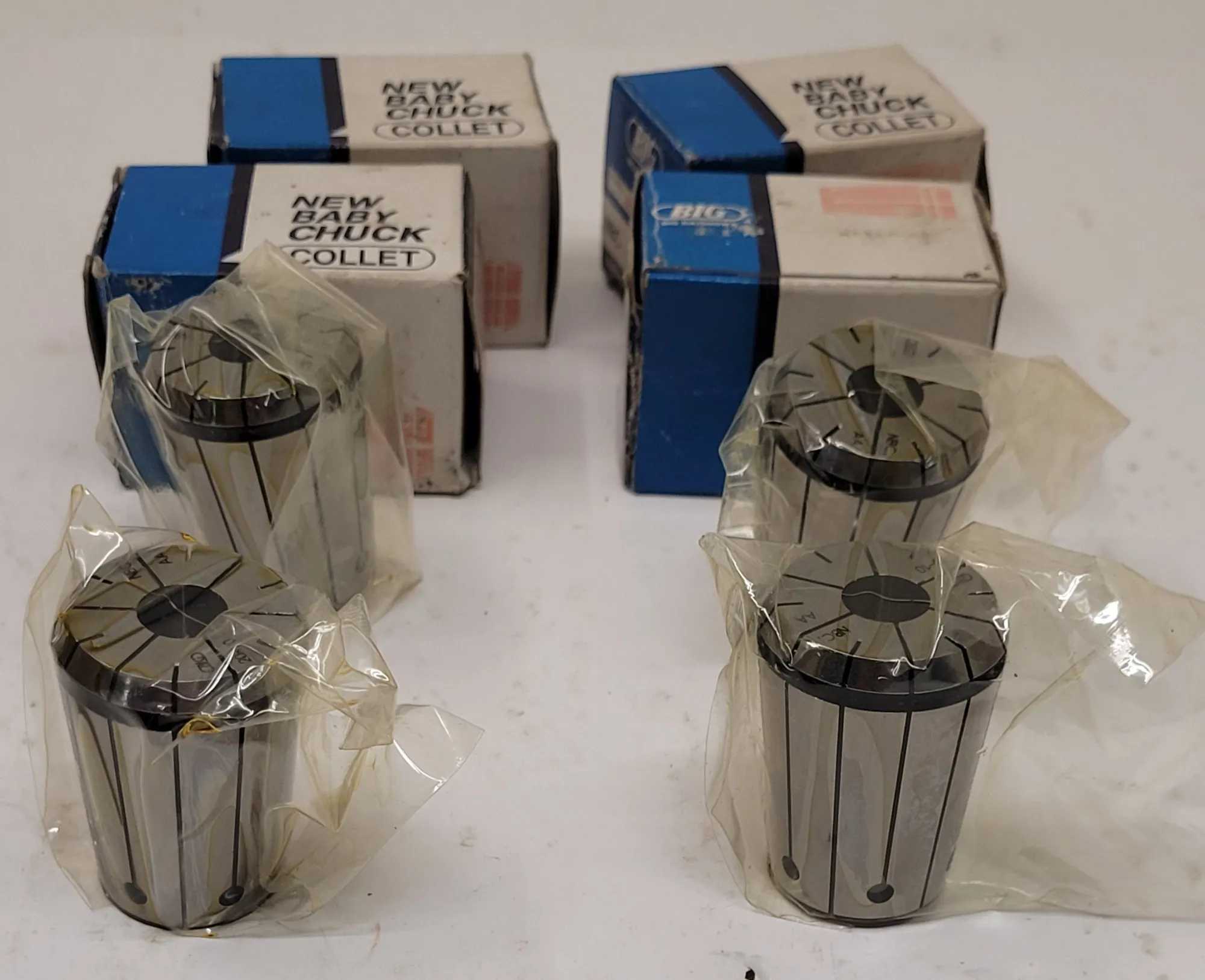 BIG DAISHOWA NBC 20-10 CLASS AA COLLETS - SET OF 4 - MACHINE TOOLING