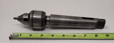 LIVE CENTER, NO.4 MORSE TAPER ADAPTER, 9” OAL - MACHINE TOOLING