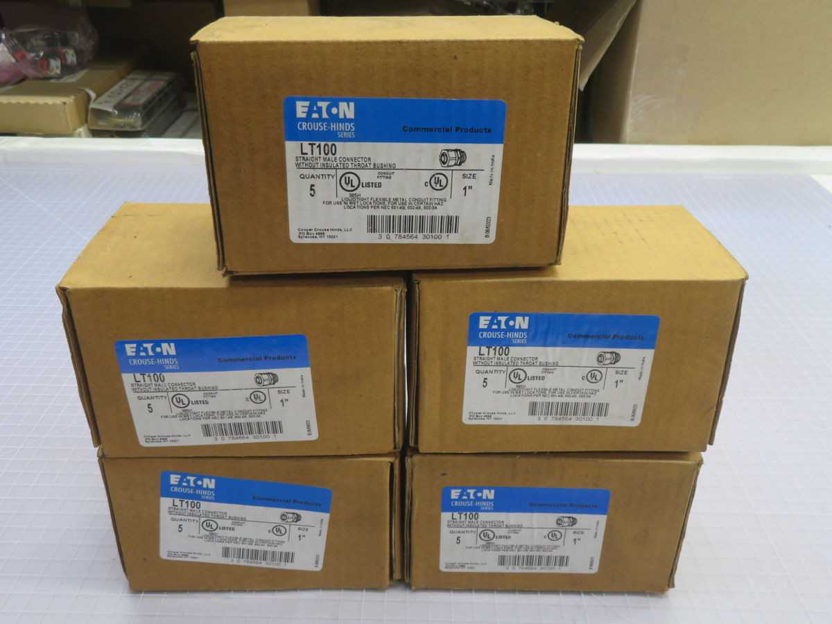 LOT OF 25 CROUSE-HINDS LT100 METALLIC LIQUID TIGHT FITTING T263886 - CONDUIT FITTING