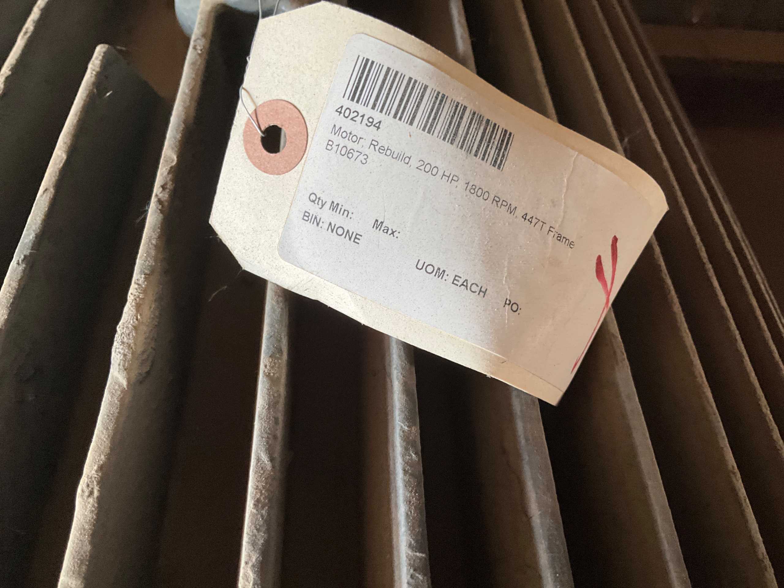 TECO WESTINGHOUSE AC MOTOR, 447T, 200 HP, 1800 RPM - AC MOTOR