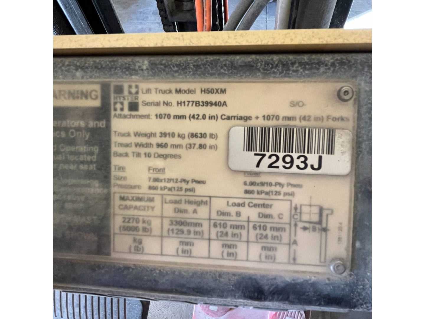 2003 HYSTER H50XM SIT-DOWN FORKLIFT - SIT-DOWN FORKLIFTS
