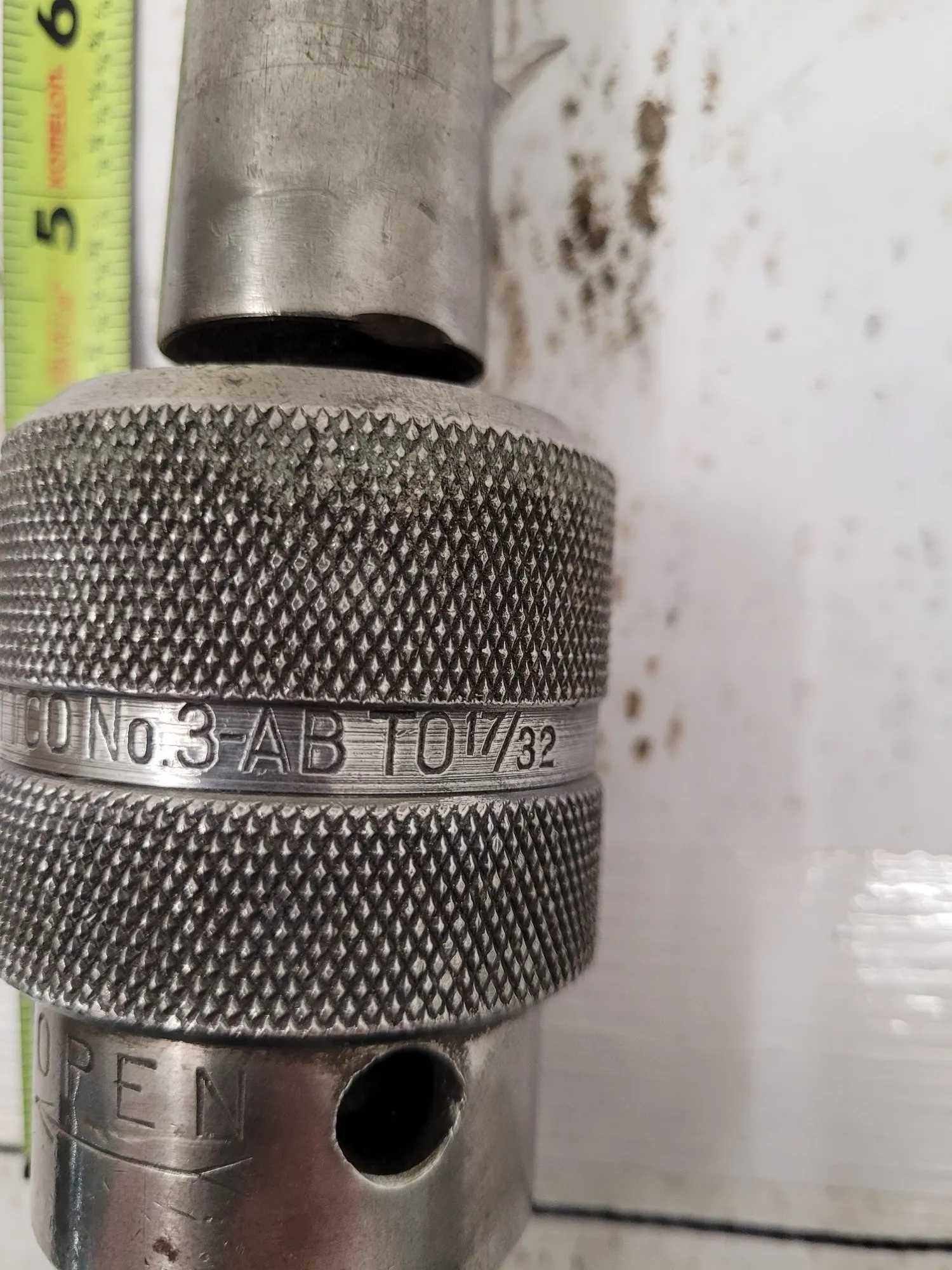 ETTCO NO 3-AB KEYLESS DRILL CHUCK, 17/32" CAPACITY, #4 MT SHANK - MACHINE TOOLING